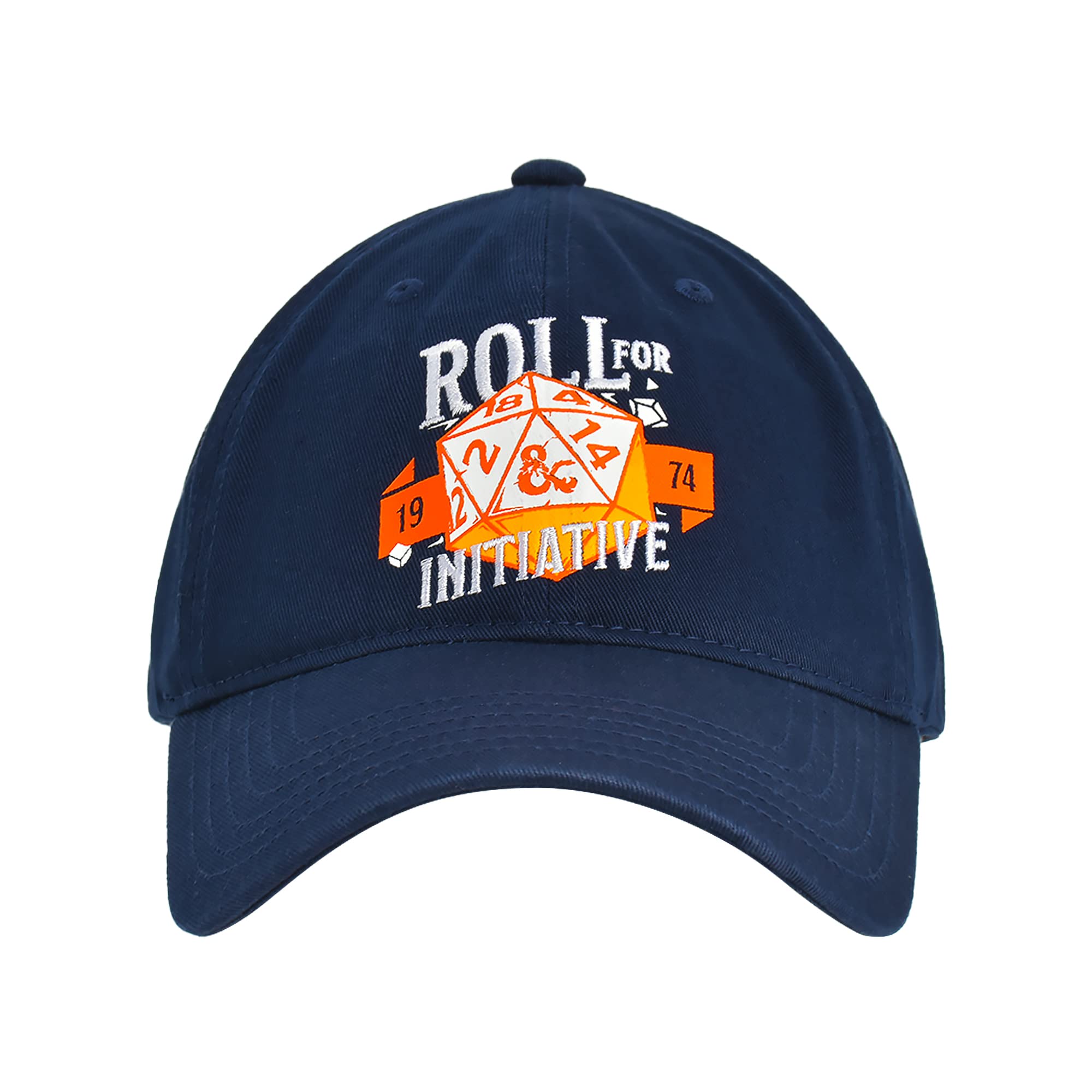 Concept One Dungeons and Dragons Dad Hat, Cotton Twill Adjustable Baseball Cap with Curved Brim, Navy, Size, Navy, size