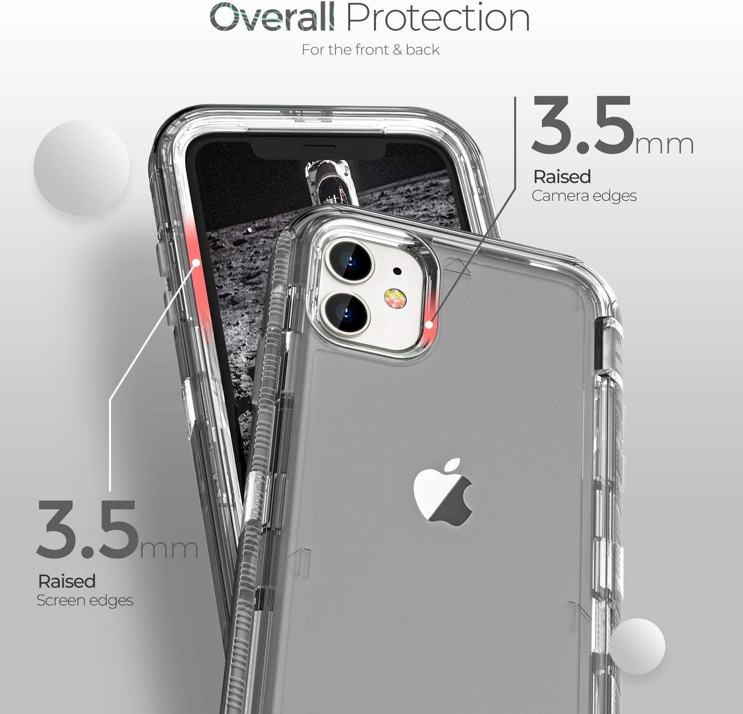 Product Deal ORIbox Case Compatible with iPhone 11 pro max Case, Heavy Duty Shockproof Anti-Fall Clear case