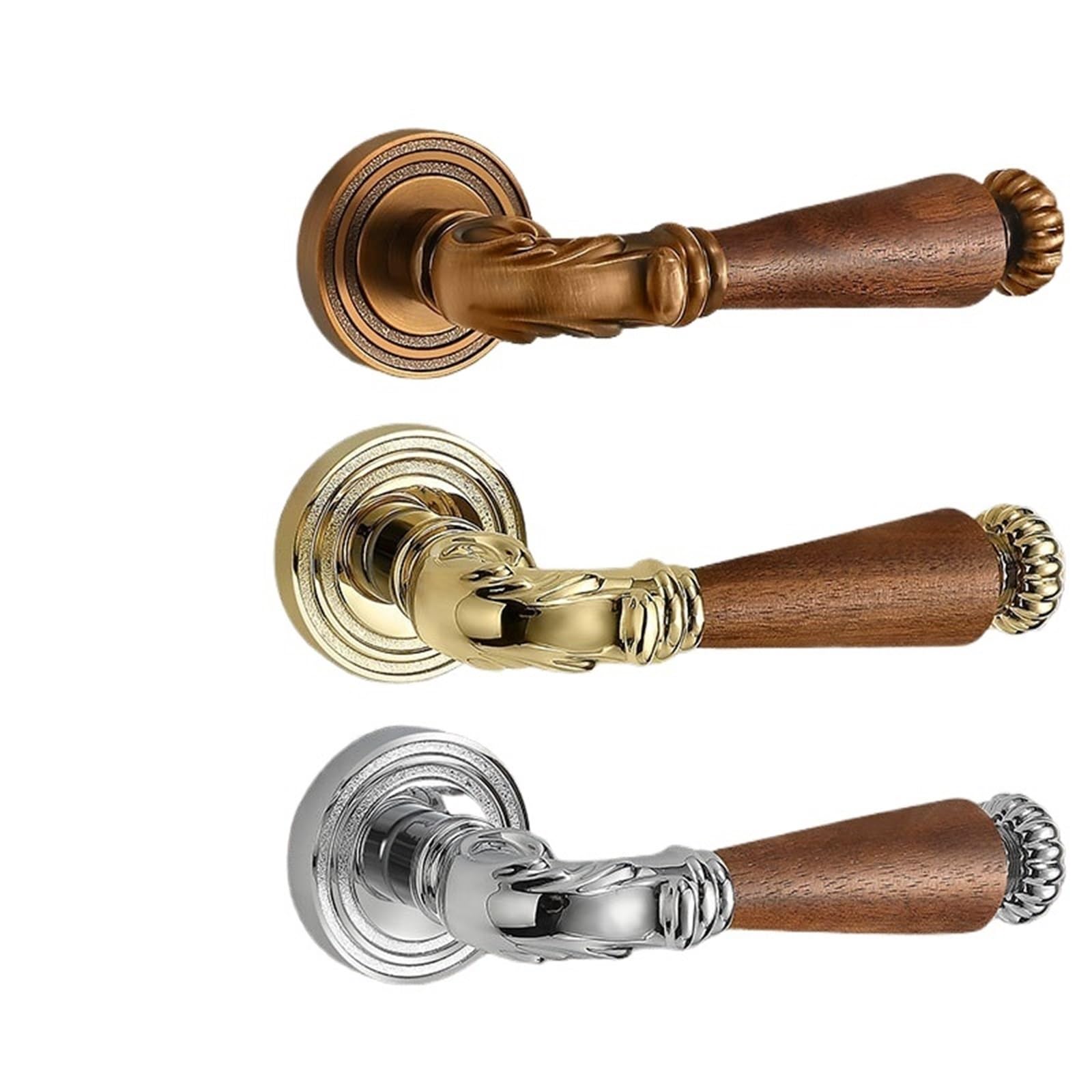 Sxolcoufoh Bright Chrome Interior Room Door Bathroom Wooden Door Split Lock 1Pcs(Bright Chrome)