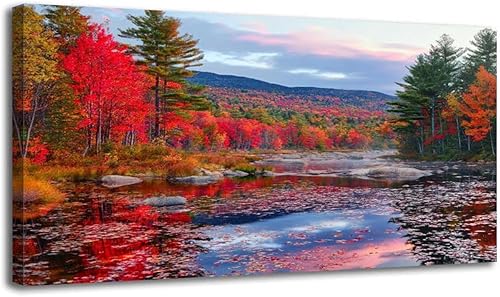 Miniatura 31 de Large Wall Art Prints 30"x60" Retro wave synthwave vaporwave skyline scenery landscape Framed Canvas Wall Art Painting Artwork Poster Picture Wall