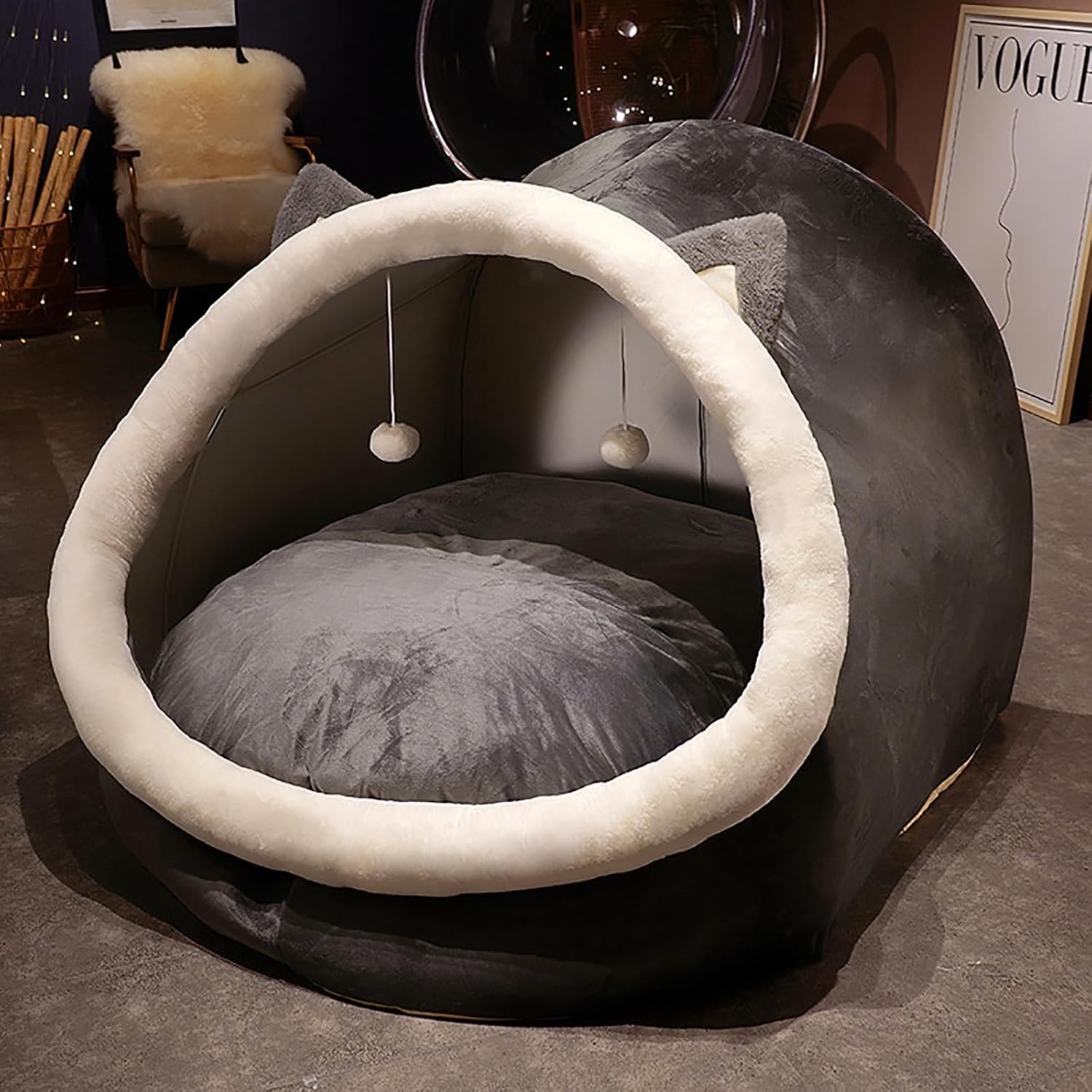 Dog Bed Large Size Dog, Human Dog Bed, Cozy Cave Dog Bed Large