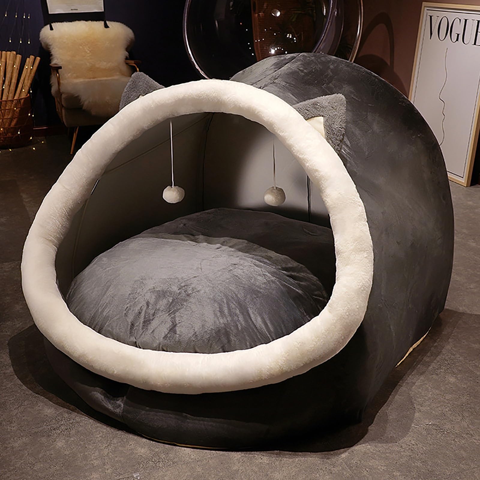 Amazon | 人間用ドッグベッド、ペット家族のための落ち着く人間サイズ