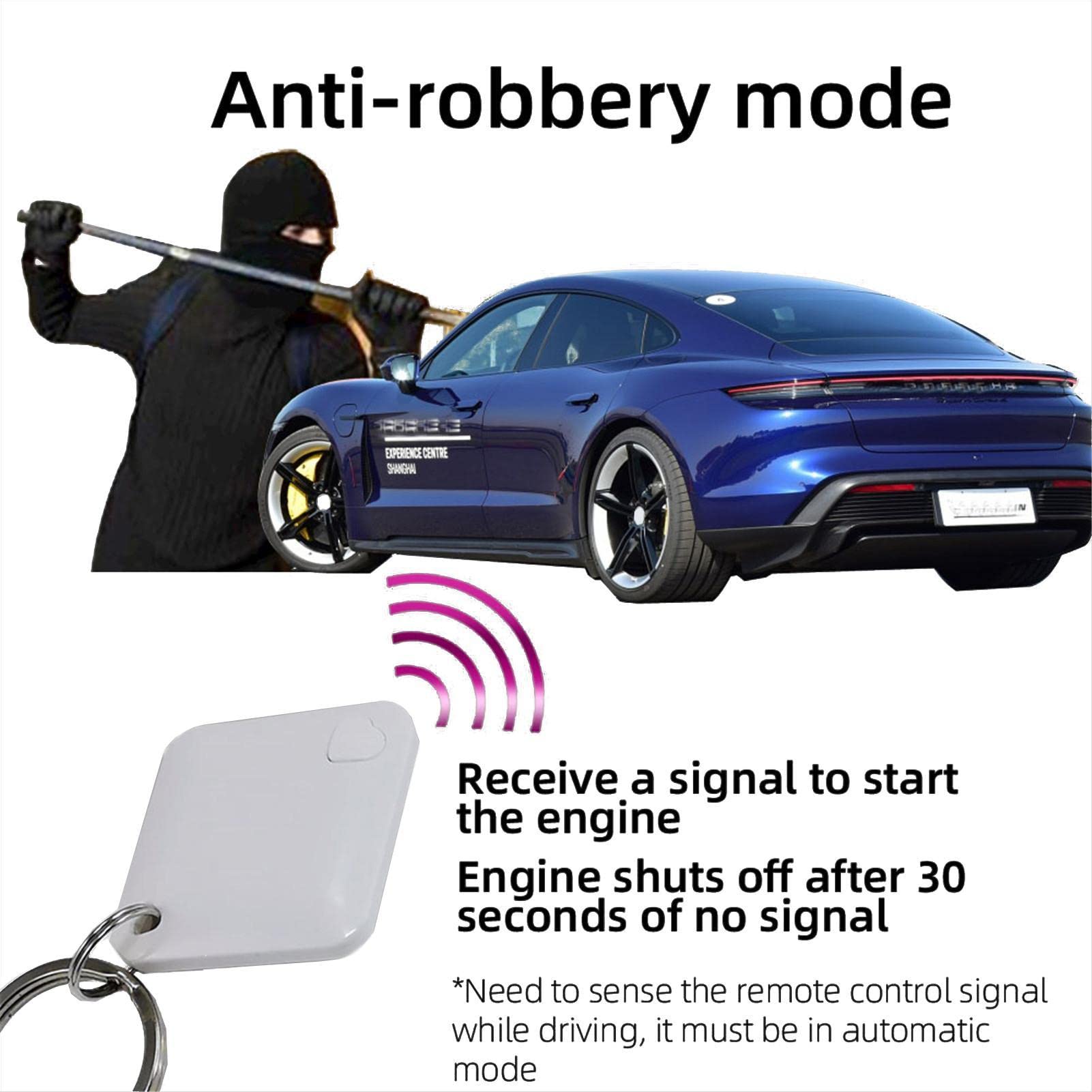 Inmovilizador de alarma de coche - de inmovilización electrónico para coche | Inmovilizador inalámbrico antirrobo para coche, de seguridad inalámbrico para coche, inmovilizador de