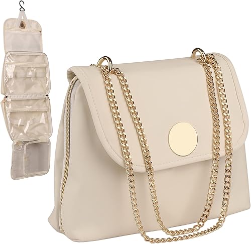 Neceser de viaje con gancho para colgar resistente al agua organizador de viaje para accesorios champú contenedor de tamaño completo artículos de