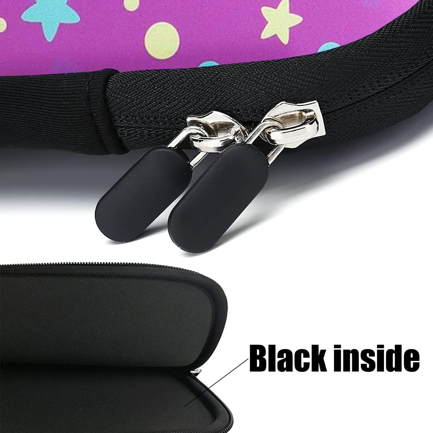 12Inch Laptop Sleeve Carrying Bag Protective Case Neoprene Sleeve Tote Tablet Cover Notebook Briefcase Bag with Handle (Unicorn,12") - Image 6