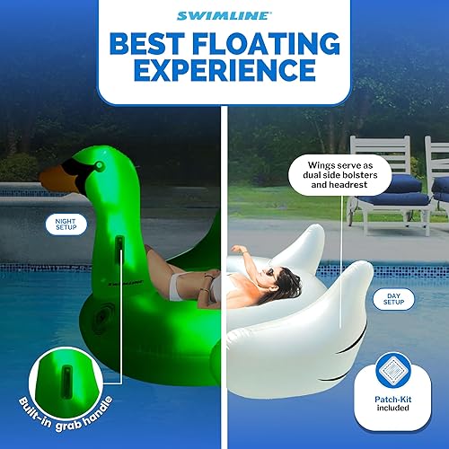 Miniatura 28 de Swimline 90703 - Pato señuelo gigante para montar (88"/78"/42")