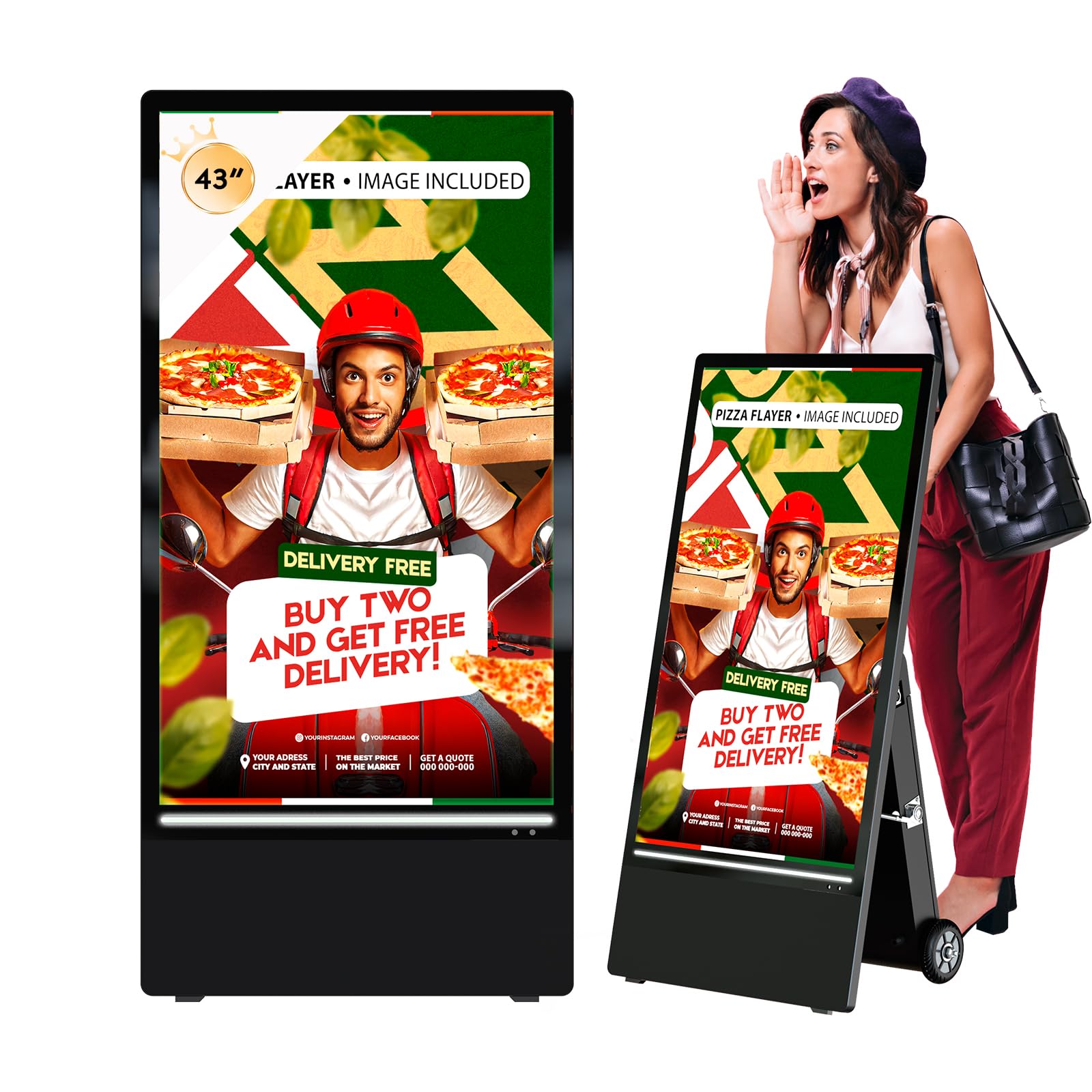 MWE 43 Inch Outdoor Digital Signage Display Monitor