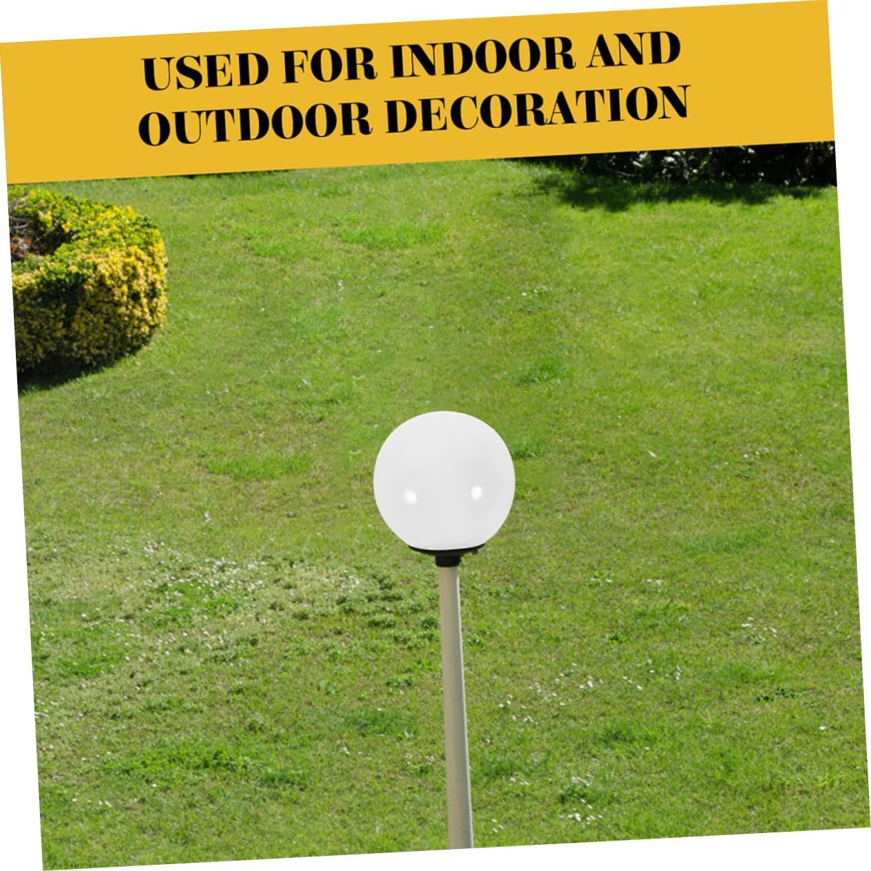 PRETYZOOM Acrylic Lampshade Replacement for Garden Outdoor Wall Lights Nordic Style Ball Shaped Light Globe Cover