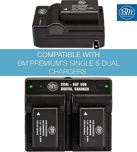 Miniatura 3 de Paquete de 2 baterías DMW-BMB9 para cámara digital Panasonic Lumix DC-FZ80, DMC-FZ40K, DMC-FZ45K, DMC-FZ47K, DMC-FZ48K, DMC-FZ60, DMC-FZ70,