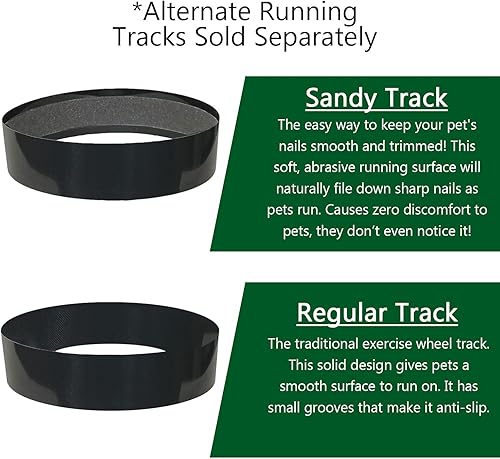 Miniatura 23 de Silent Runner - Rueda de ejercicio regular de 12 pulgadas (rueda + pista automática + pista de arena + accesorio)