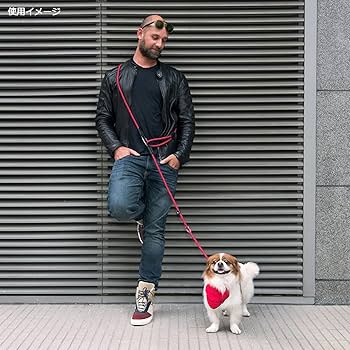 Amazon | HIGH5DOGS クリックショルダーリード 5mm レッド