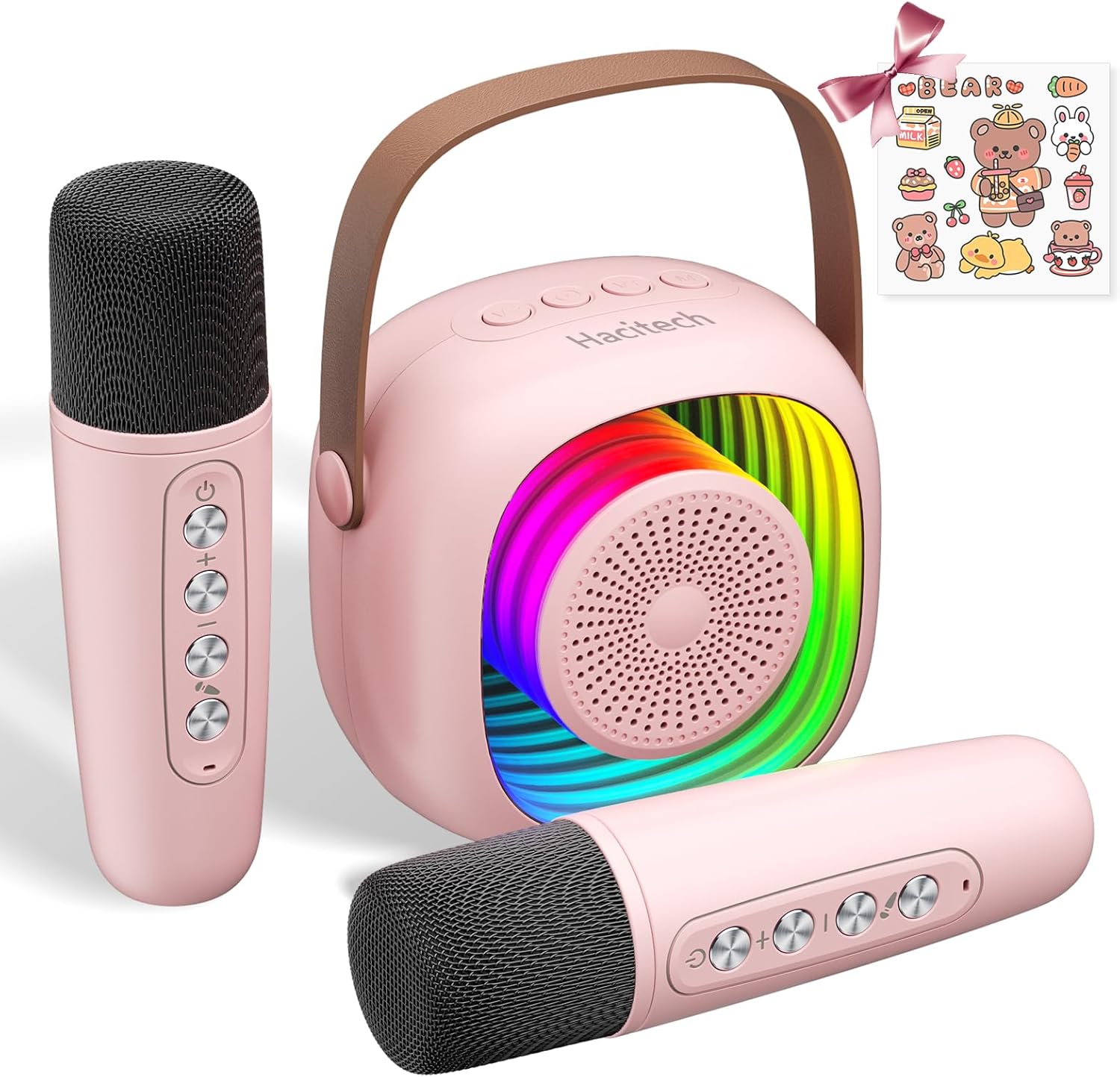 HACITECH Karaoke Machine for Kids, Mini Karaoke Speakers