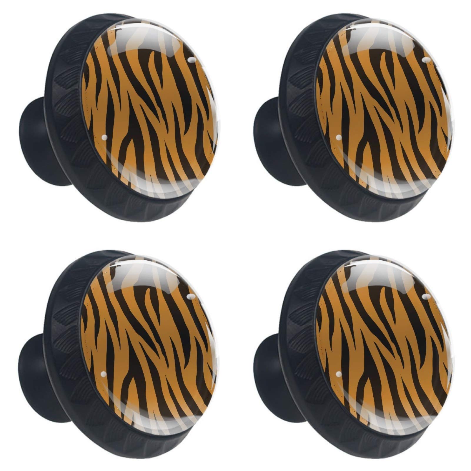 Boutons de meuble en verre Tigre 30 mm pour remplacer vos poignées usées