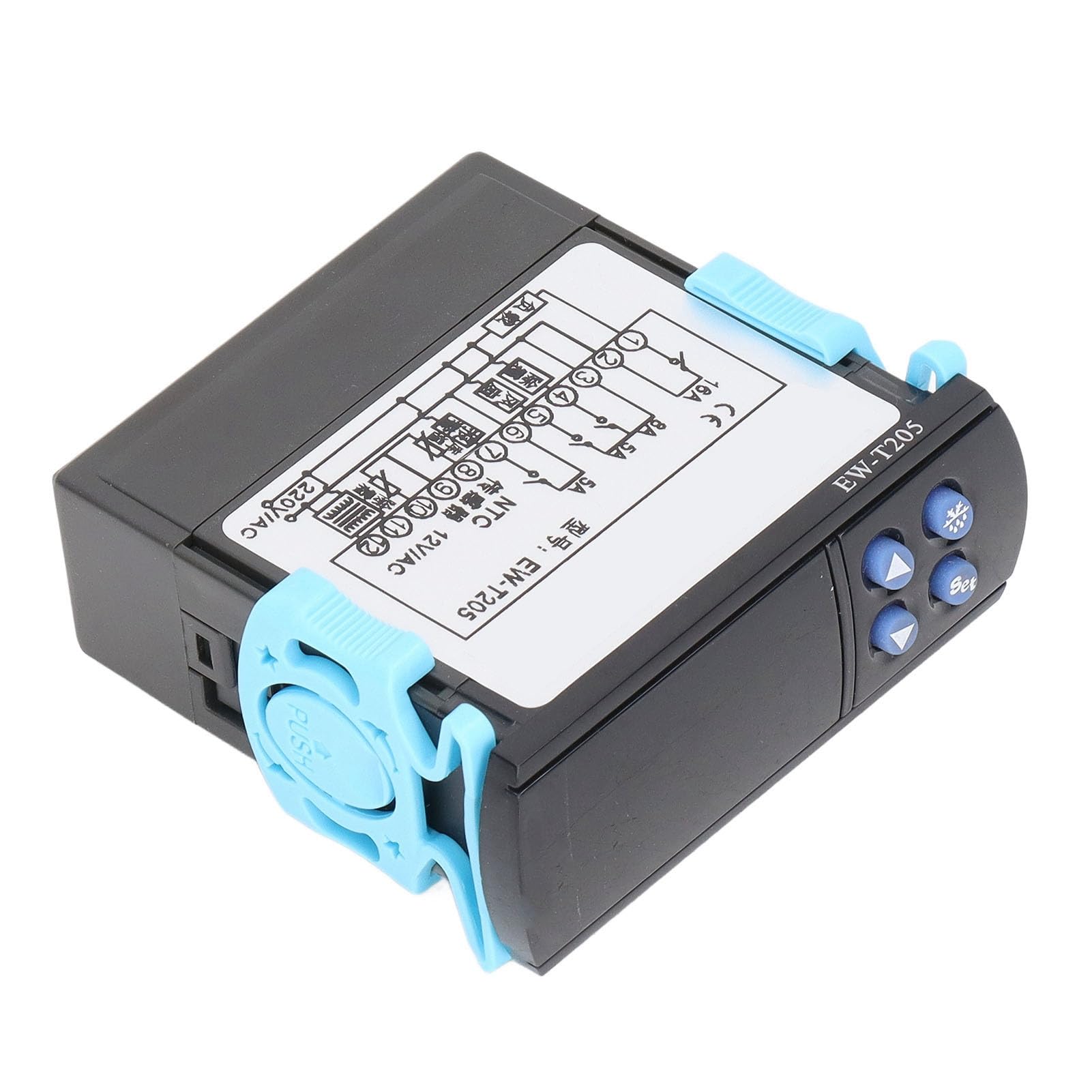 Termostato intelligente digitale dedicato per l'archiviazione del regolatore di temperatura AC12V Design ultra sottile per apparecchiature di refrigerazione con trasformato