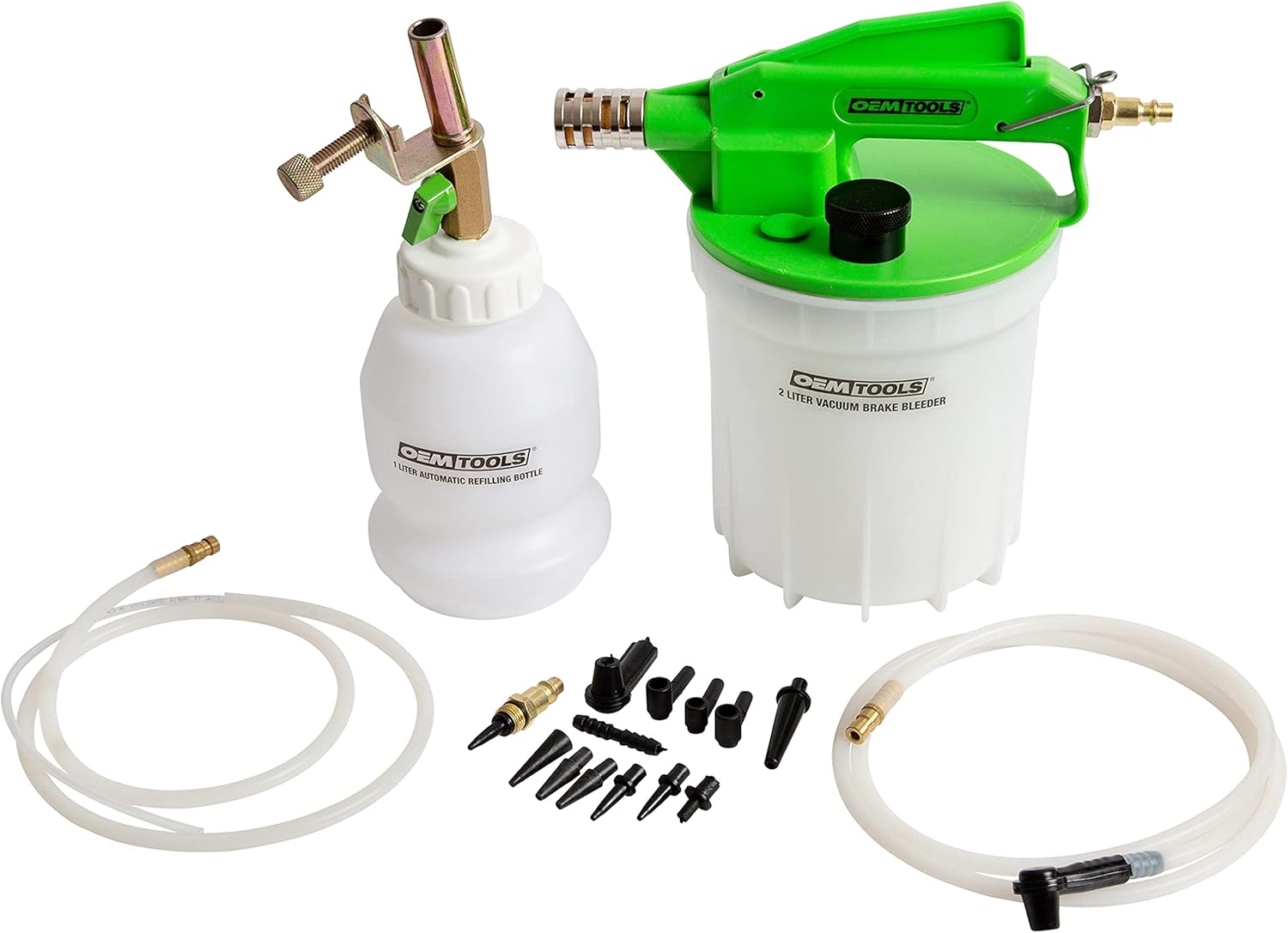OEMTOOLS 22506 2L Vacuum Brake Bleeder Kit w/ 2L Brake Fluid Extractor & 1L