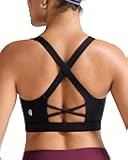 Sports Bra for Women High Support,Molded Cup High Impact Sports Bras with Sewn in Pads