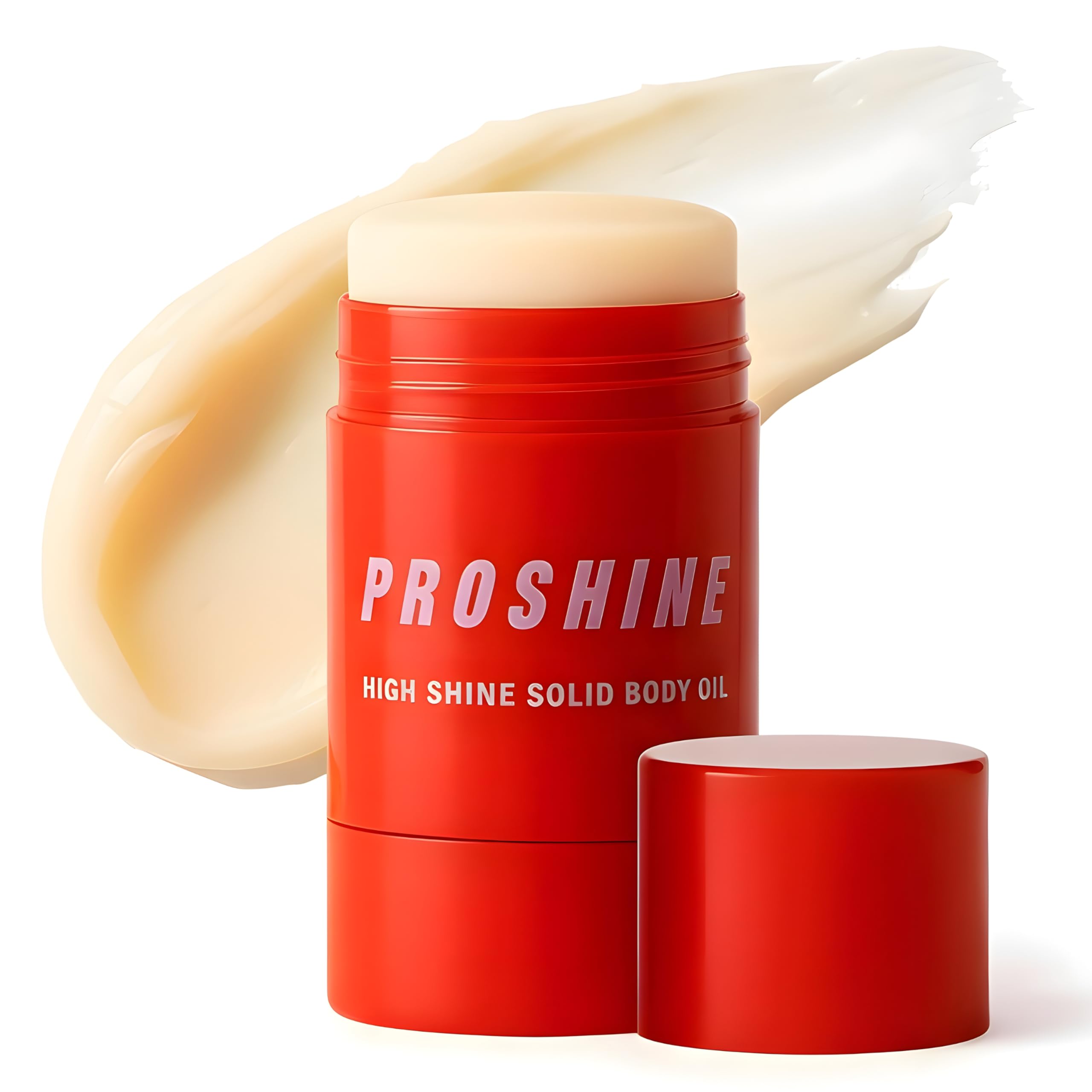 Body Oil Bar High Shine Solid Moisturiser 60g – Nourishing Vegan Body Butter with Soy Wax, Shea & Mango Butter – Travel-Friendly Hydration with Jasmine & Cedar Leaf Scent, UK Made by Proshine