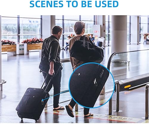 Miniatura 7 de Diyeeni Candado de huellas dactilares sin llave, IP66 resistente al agua, bloqueo táctil inteligente, hasta 20 huellas dactilares, para equipaje,