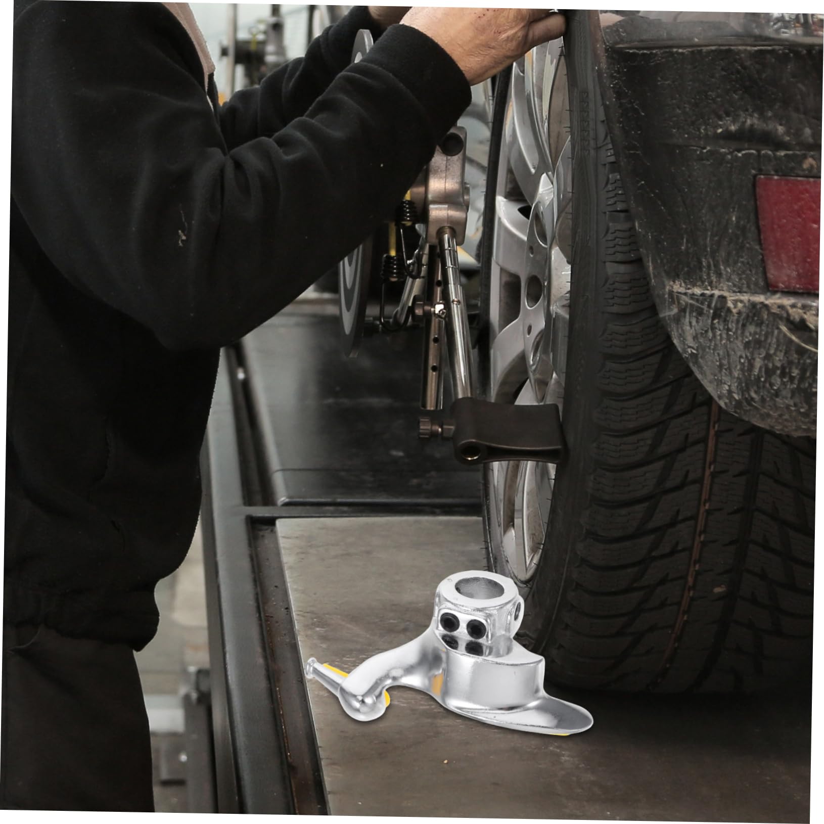 Abaodam Attrezzo per Smontagomme Manuale in Acciaio Fuso Testa Sagomata per Cambio Pneumatici Utensile per Smontaggio Ruote Veicoli Accessorio per Pneumatici
