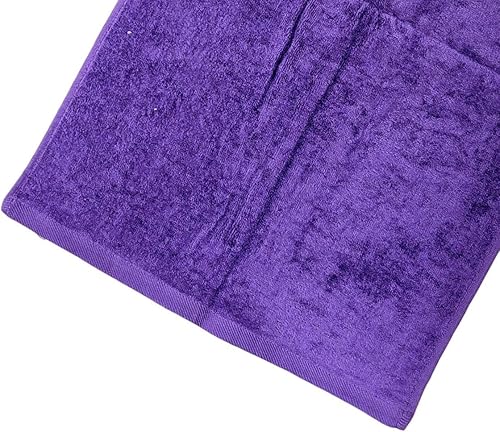 Miniatura 4 de 101 BEACH Personalizado con monograma bordado o nombre toalla de golf con clip (morado)