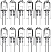Pack of 12 G4 Halogen Bulbs 20 W 12 V, G4 Halogen Bulbs 20 W 12 V Transparent Capsule 2 Pin, G4 Dimmable Halogen Warm White 2700 K, for Chandeliers, Indoor Lighting, Kitchen Lighting, Track Lighting