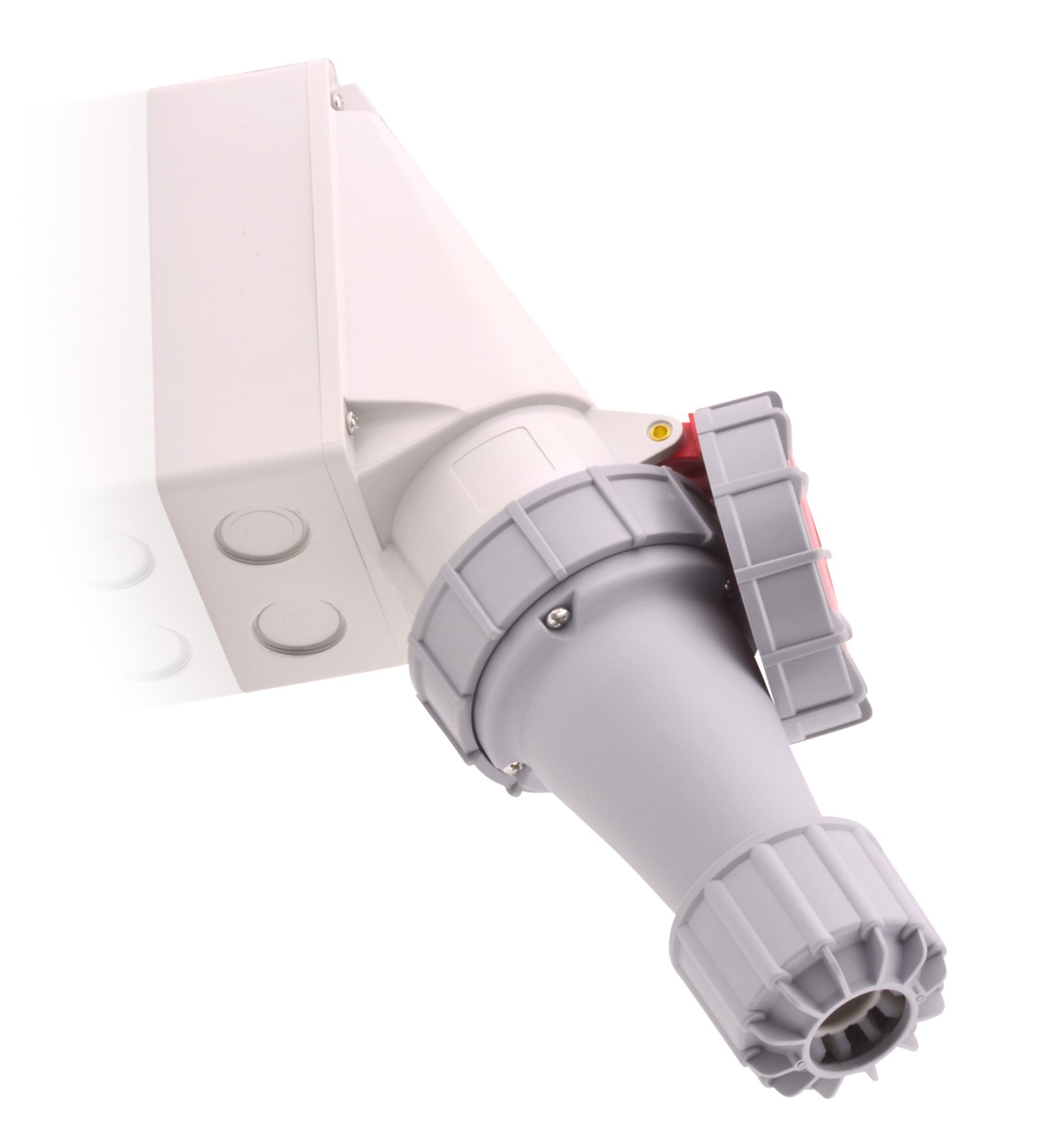 CEE Starkstrom Wandsteckdose Intratec 63A 400V 6h IP67 (spritzwassergeschützt) 5-polig (3P+N+E): IEC-60309 Industrie und Mehrphasenstecker robuste Industriequalität robuste Industriequalität