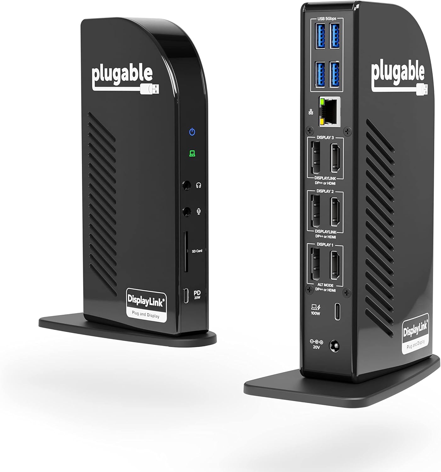 Plugable 13-in-1 USB C Docking Station 4K Triple Monitor