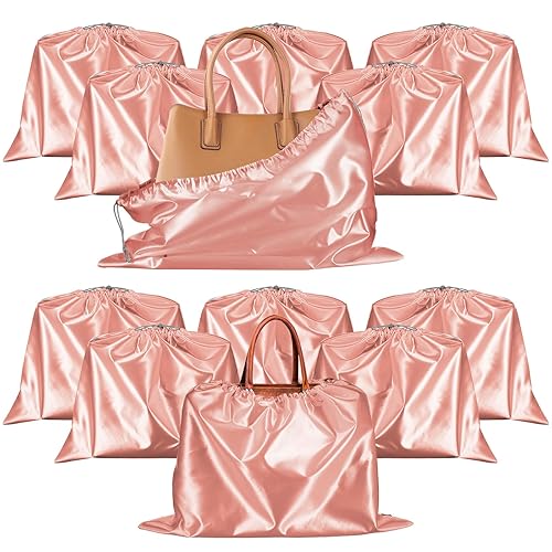 12 Pcs Dust Bags for Purses and Handbags Satin Purse