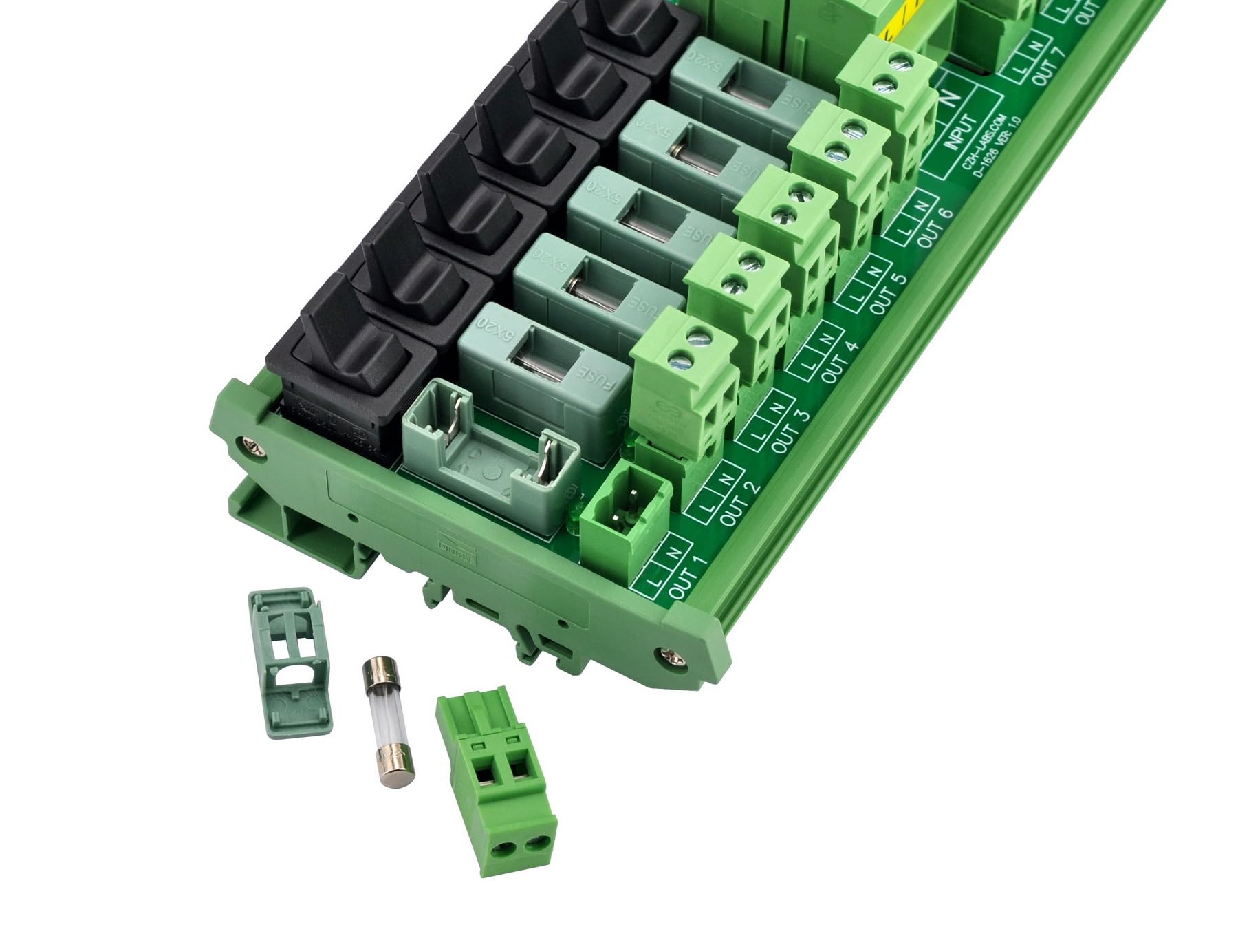 Snapklik.com : AC Power Distribution Module, Rocker Switch, Fused ...