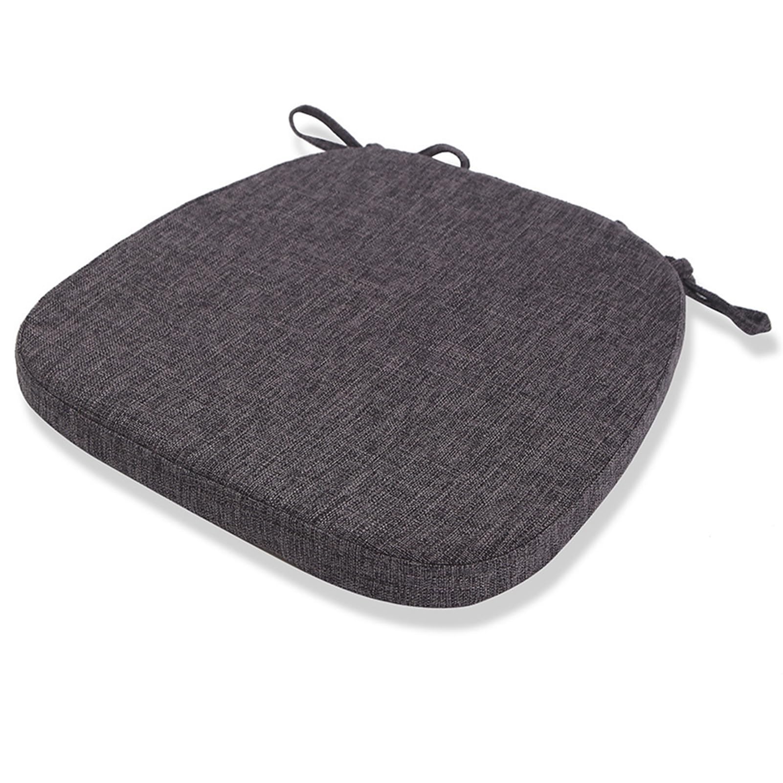 Housses de chaise pour cuisine et repas de famille MemoFoam noires lavables en lot de 6