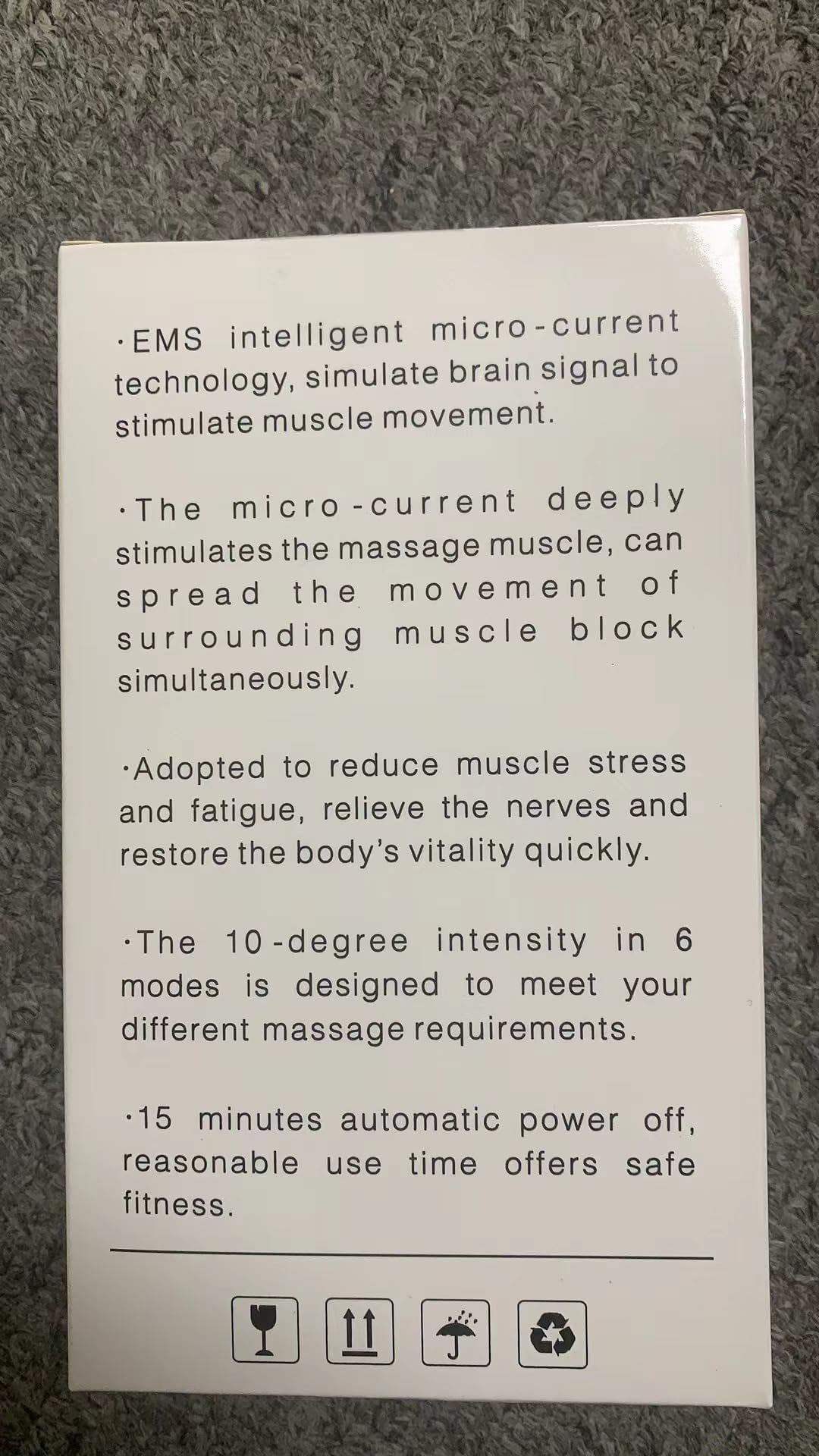 Masajeador de cuello y hombro, equipo de entrenamiento ems, masajeador abdominal, estimulador eléctrico de masaje de tejido profundo eléctrico en espalda, hombros y piernas 2 piezas