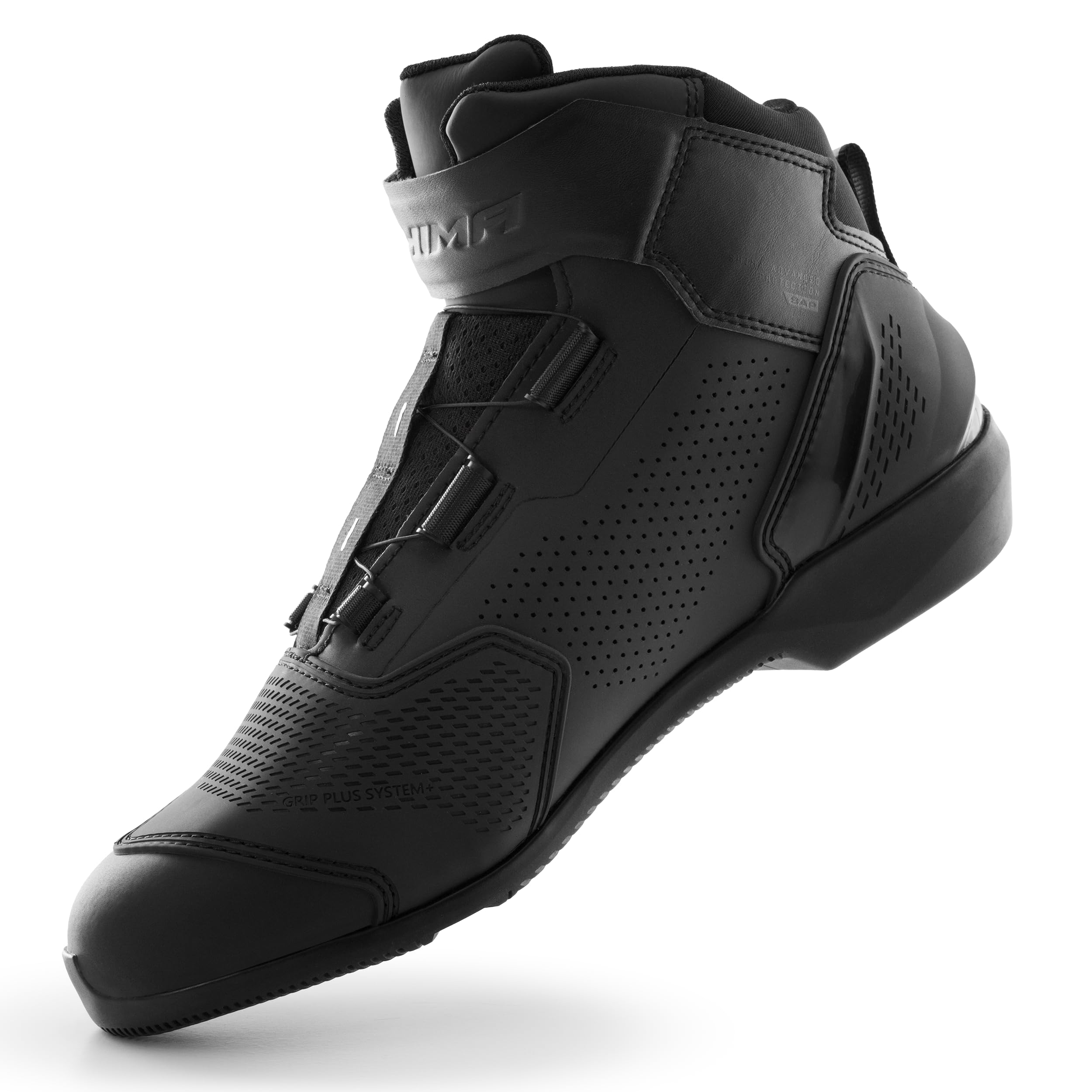 SHIMA Enzo Air Chaussure Moto Homme Femme Cuir Ventilés Homologué Bottes Protection Chevilles Fermeture Velcro Semelle
