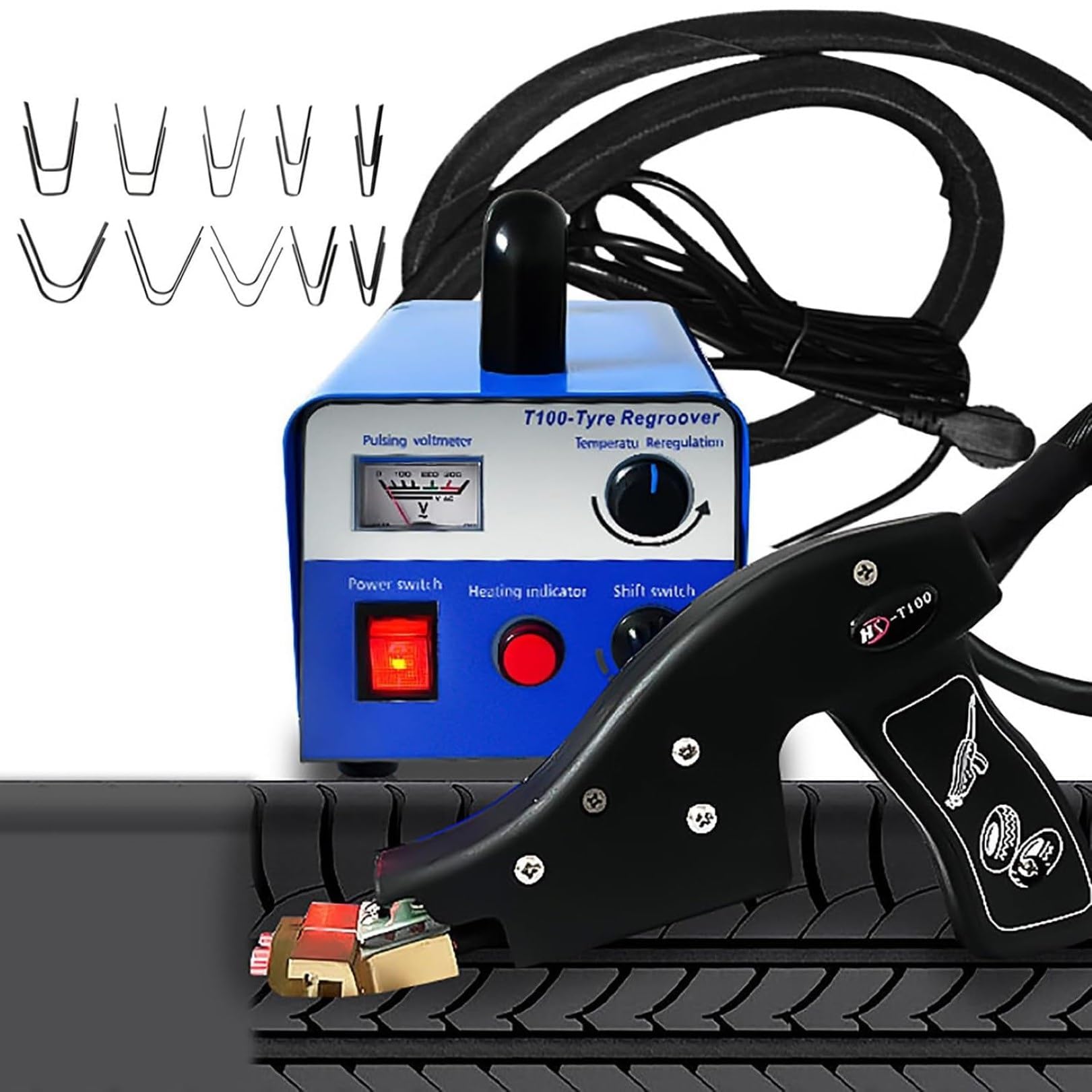 SBCGFY Tire Groover, Groover Machine Truck Off-Road Grooving Cutters, Deepen Tread Patterns, For Rubber And Tires,For Auto Repair Shops