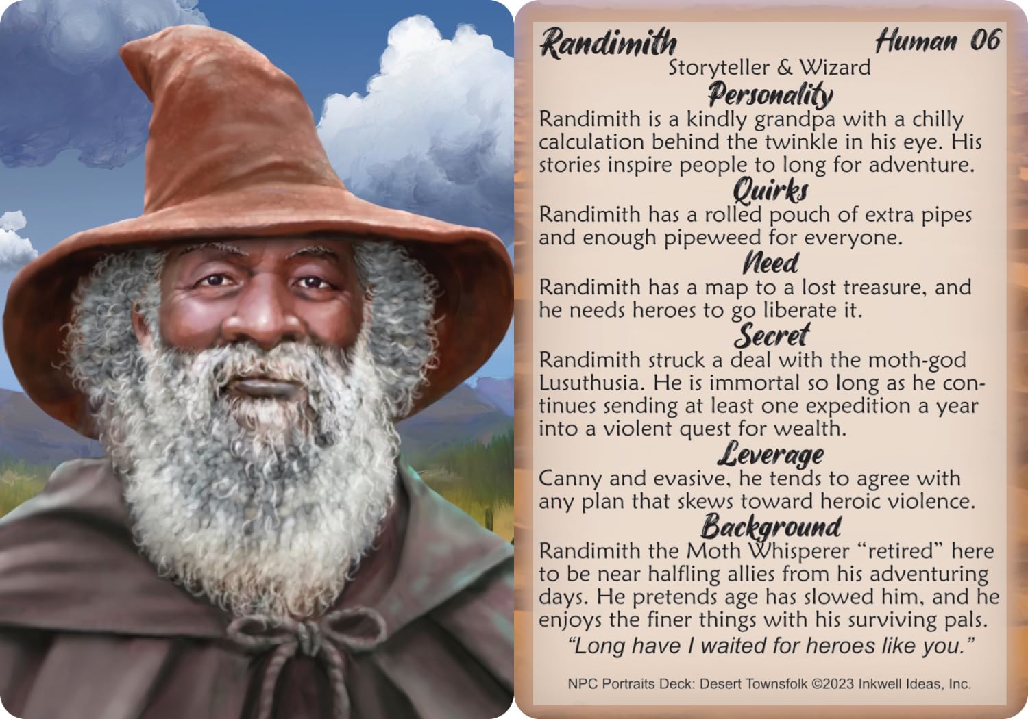 NPC Portraits Deck Desert Townsfolk