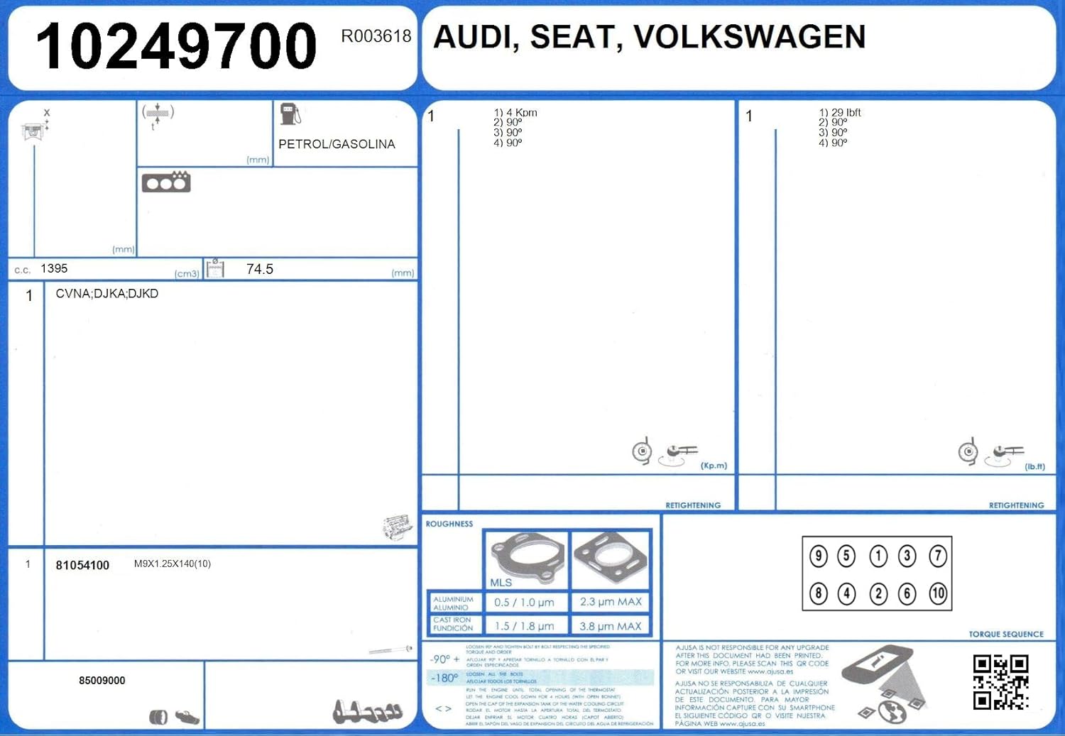 Gasket, Cylinder Head