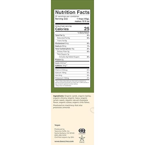 Vista 79 de Teeccino. Café alternativo de hierbas de achicoria