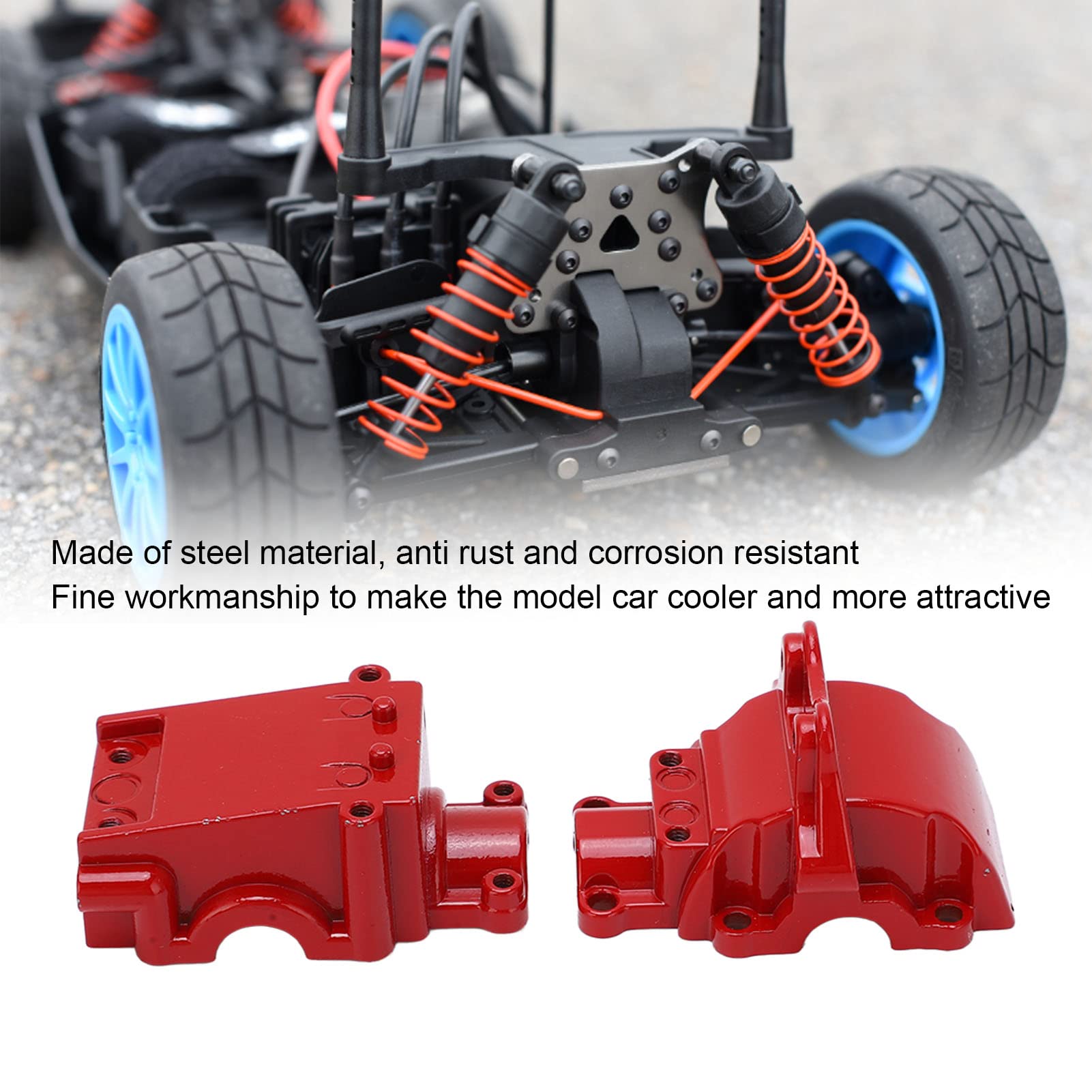 Cubierta De Caja De Cambios De Acero Para Coches RC WLtoys – Compatible Con 144001, 124016, 124017 Y 124018, Fácil De Instalar