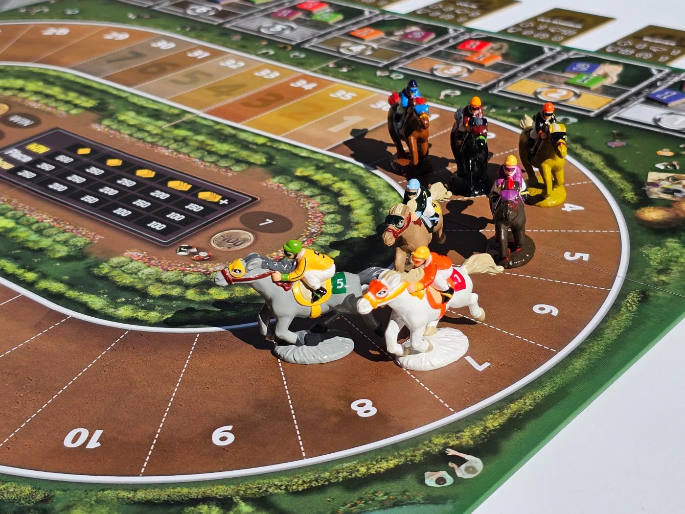 Winner's Circle Gioco da Tavolo 2a Edizione (EN, DE, KO) - 2-6 Giocatori, Età 8+ - Corri Cavalli