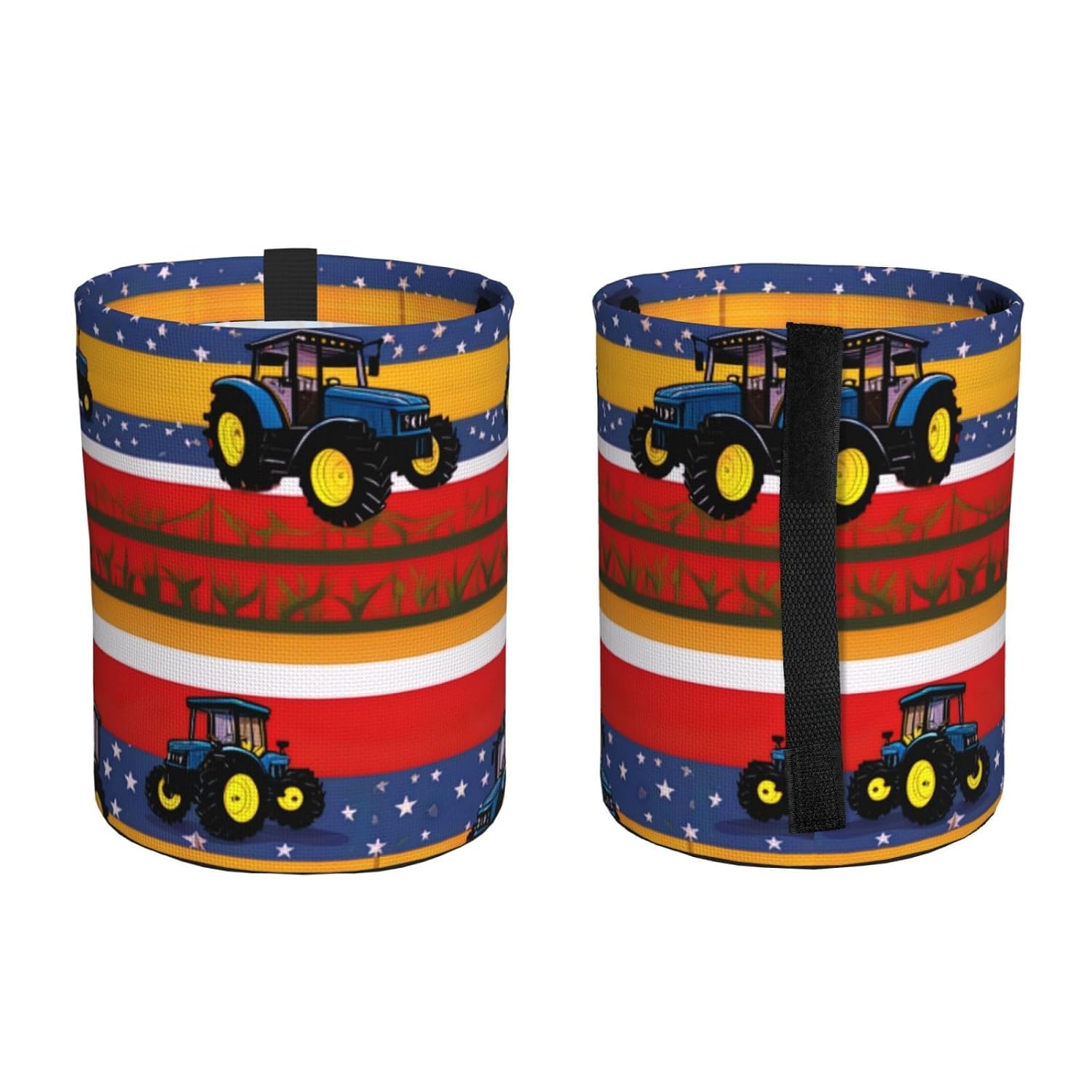Tractor Portable car Trash can, Practical car Storage Bucket, Practical, Convenient and Foldable, a Must-Have for Cars. image 2