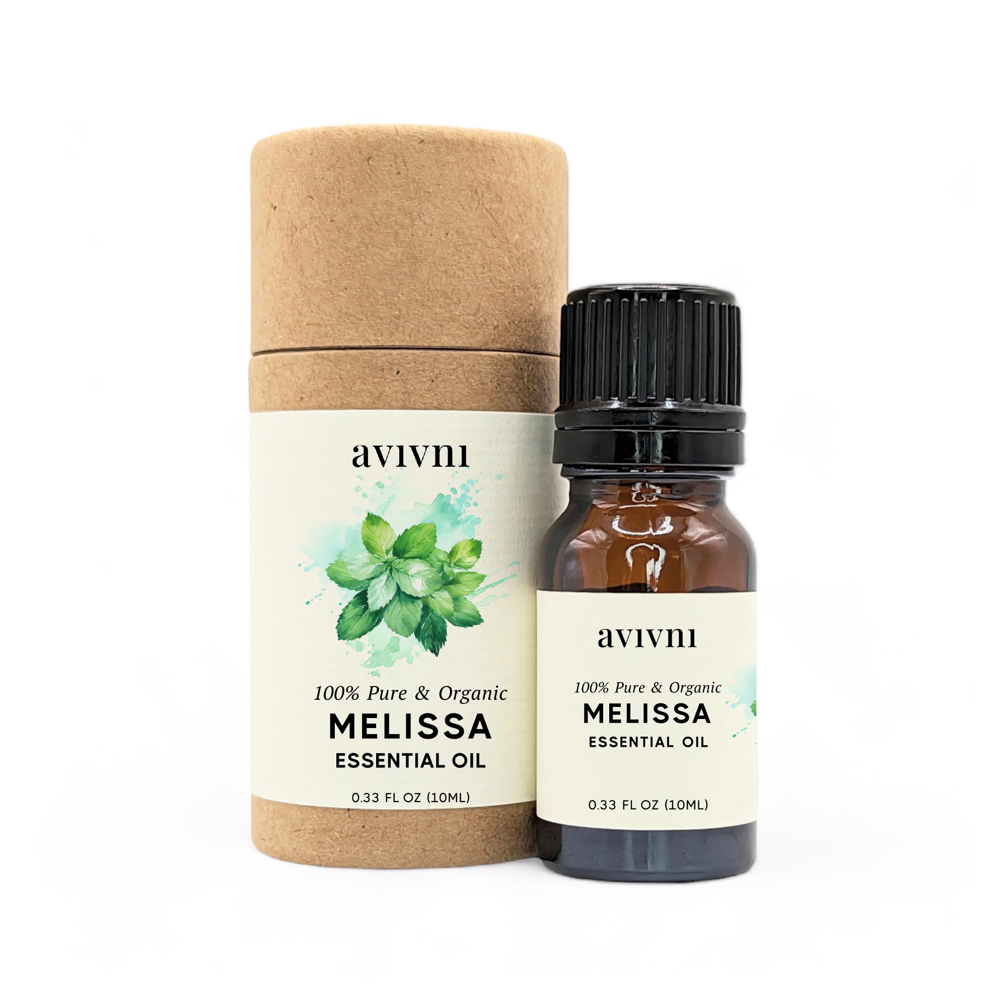 Avivni Melissa Essential Oil Blend - 100% Pure & Natural, Undiluted for Aromatherapy, Hair, Skin, Diffuser (0.33oz - 10ml)