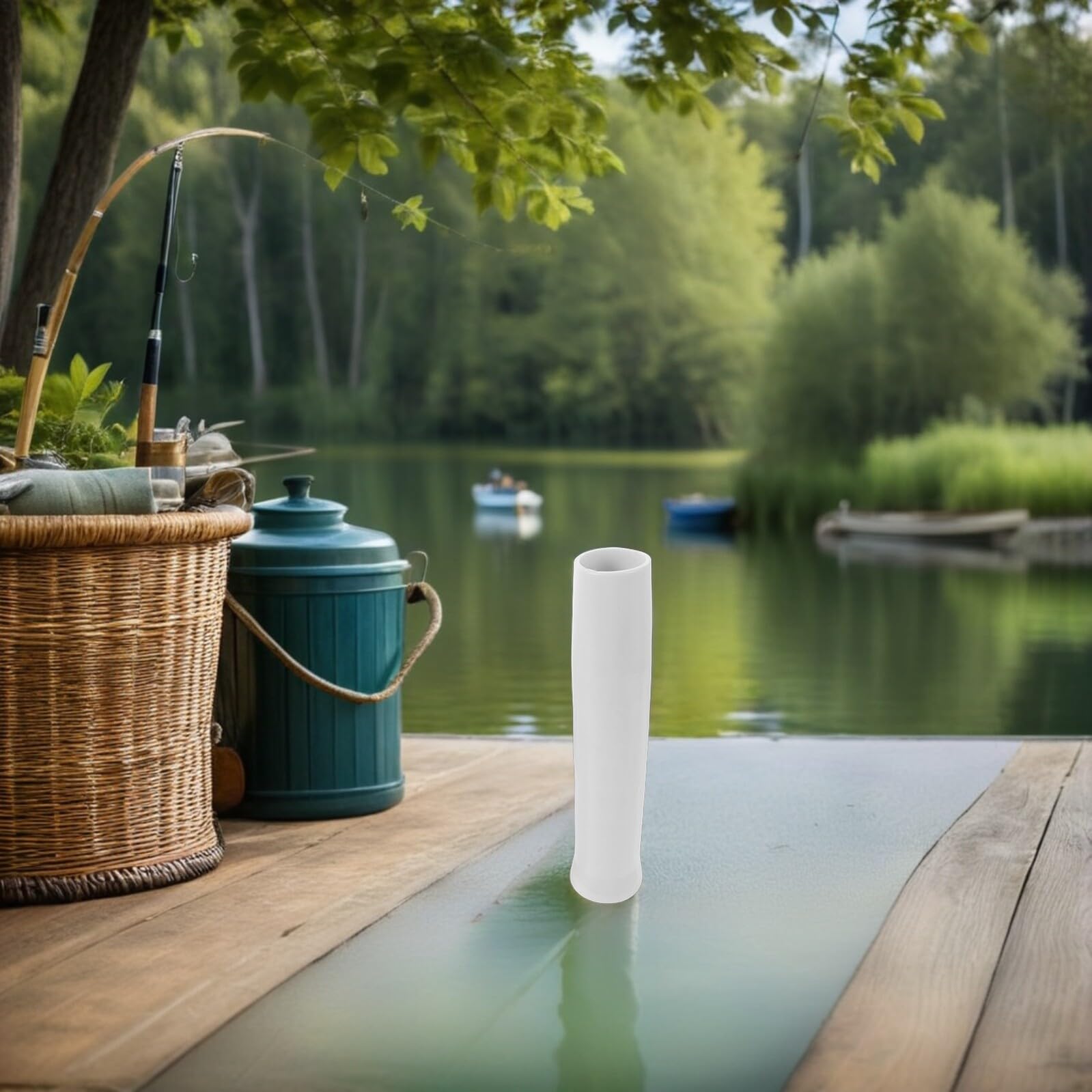 3 Pezzi Fodere Protettive per Canna da Pesca in Plastica Inserti Tubo per Supporto Canna Resistenti AI Raggi Uv per Barca Kayak Yacht e Ambienti Marini