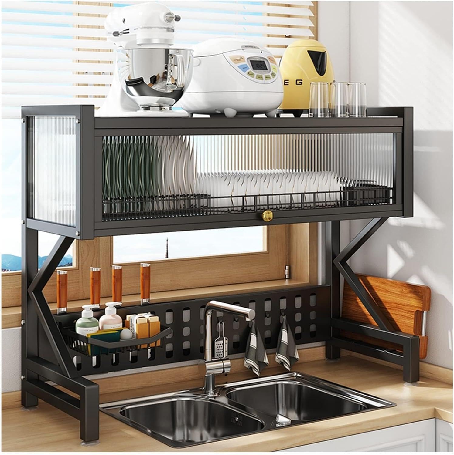 Égouttoir à vaisselle extensible pour une cuisine propre et ordonnée