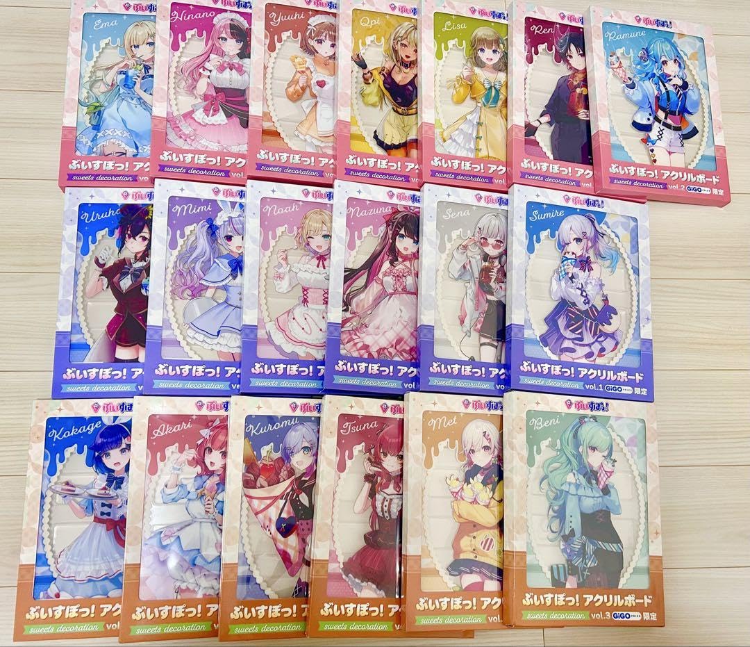 Amazon.co.jp: ぶいすぽっ アクリルボード GIGO 19種セット JKODGKTI