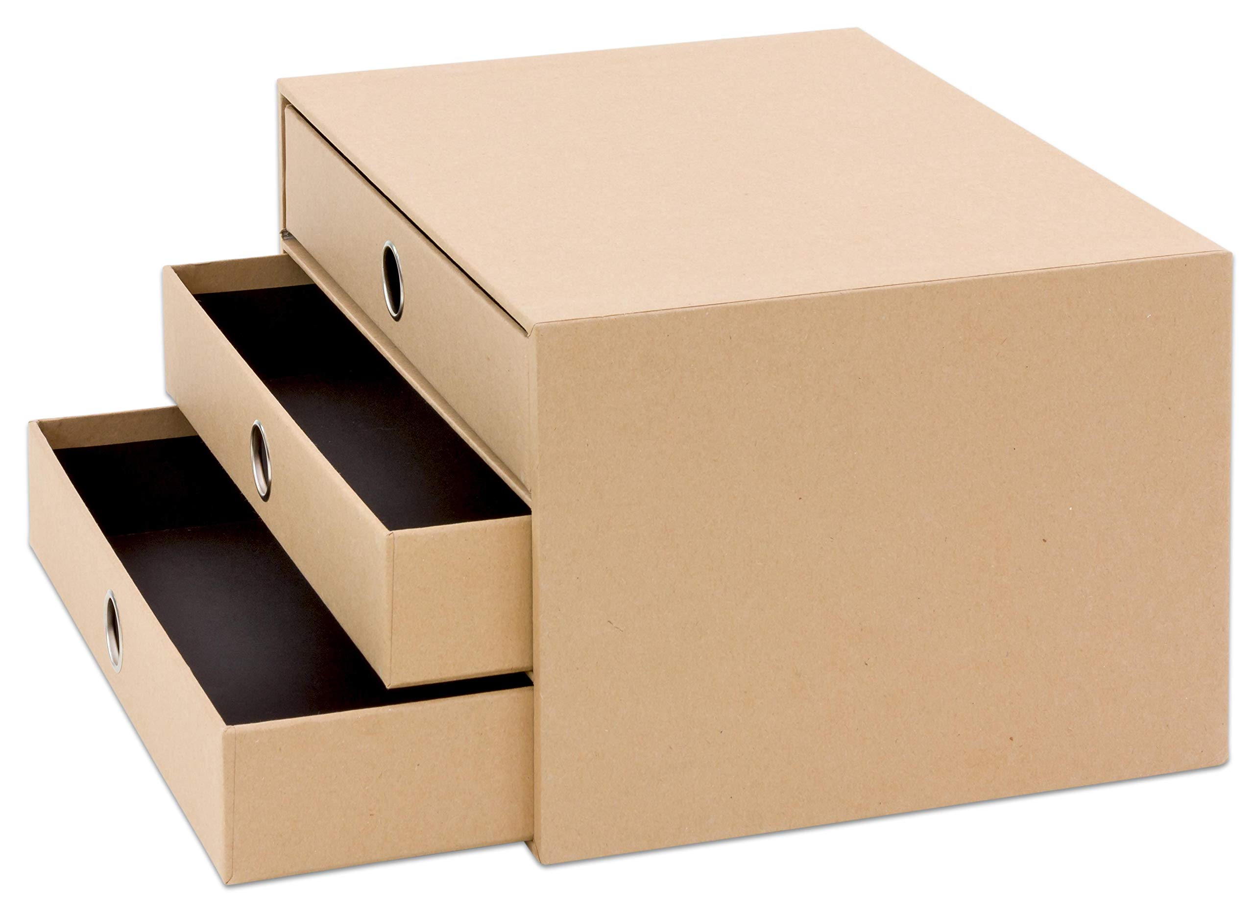Rössler Papier, 1524452700 DIN A4, 3 Fach Kraft | Organizer da scrivania per documenti, documenti, accessori da ufficio e conservazione ordinata