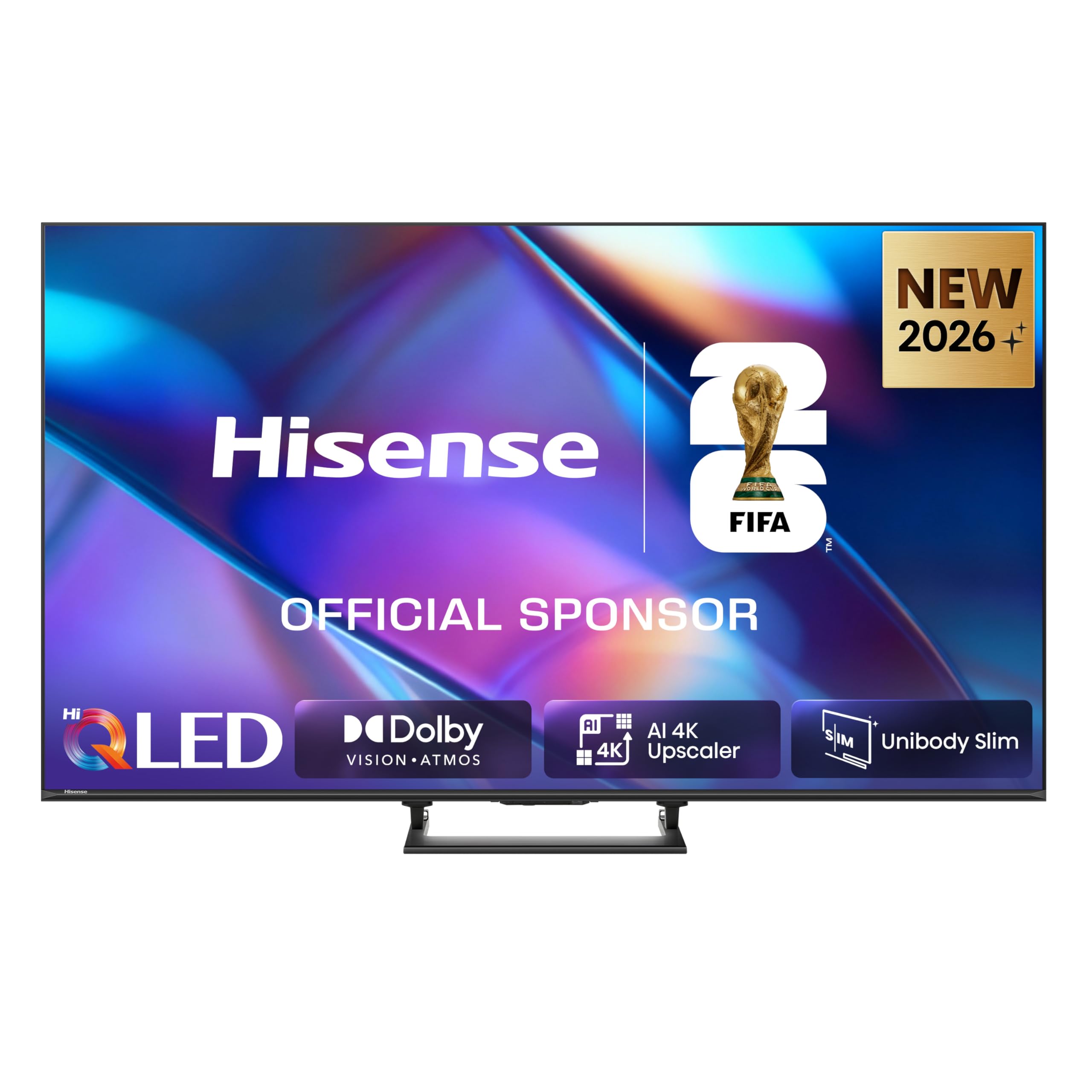 Hisense Smart TV QLED 55" 4K 55A7S, 60Hz, Audio Dolby Atmos, Designed Unibody Slim, VIDAA OS con 1000+ APP, Dolby Vision IQ, HDR 10+, Game Mode Plus, BT, Wifi, Alexa Built-in, AirPlay2, lativù 4K