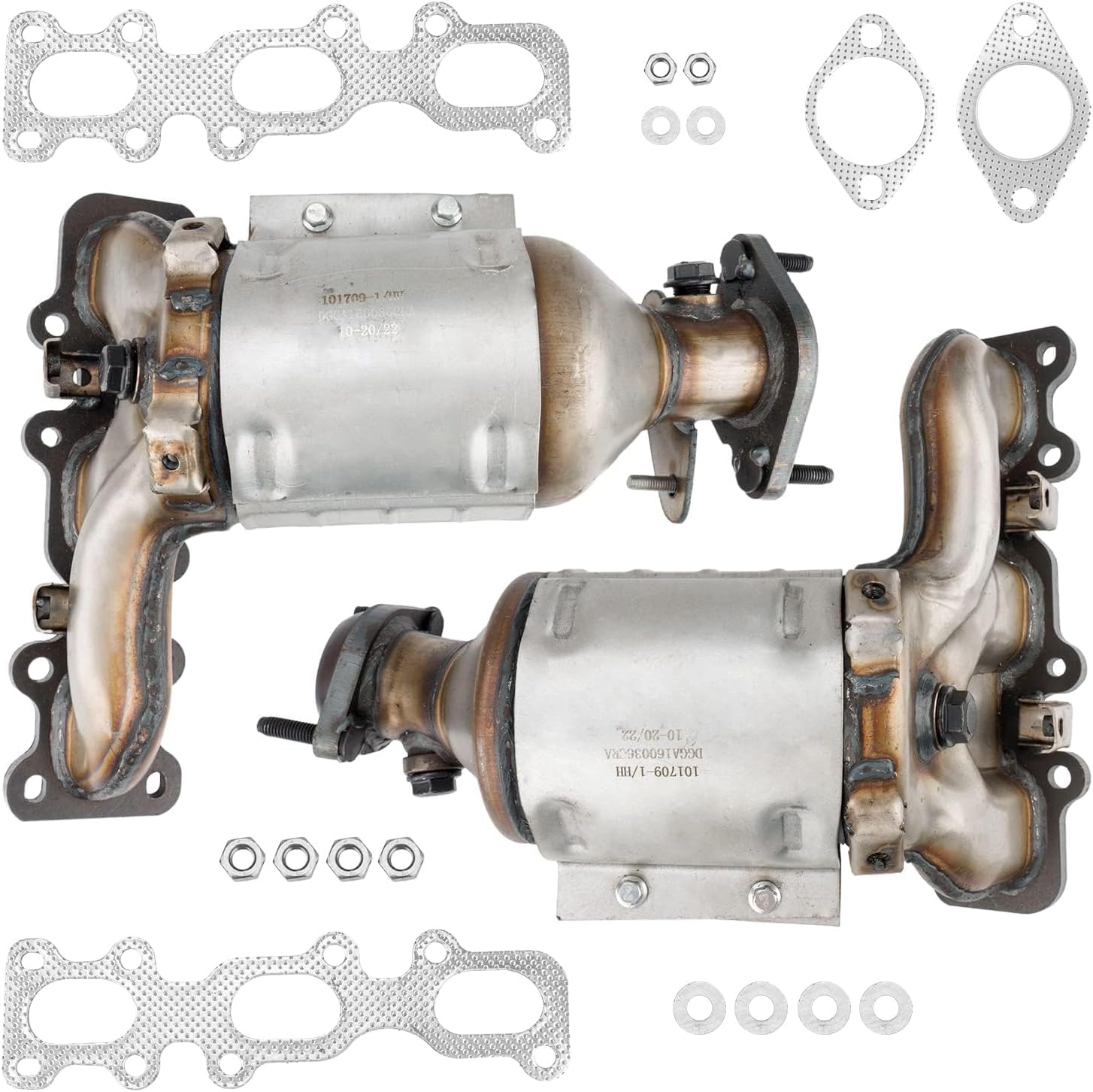 KAX Catalytic Converter Fit for 2009-2017 Traverse, 2007-2016 Acadia, 2007-2010 Outlook, 2008-2017 Enclave, Front 16709 Stainless Steel High Performance 1pc (EPA Compliant)