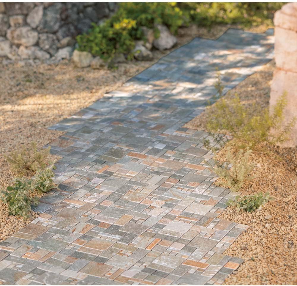 ガーデニング フラワー ガーデニング用品 エクステリア ガーデニンググッズ 雑草が生えない天然石マット スクエア16枚組 女の子向け プレゼント集結