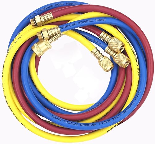 Robinair (60096) Juego de mangueras Enviro-Guard para R-134a - 96", juego de 3