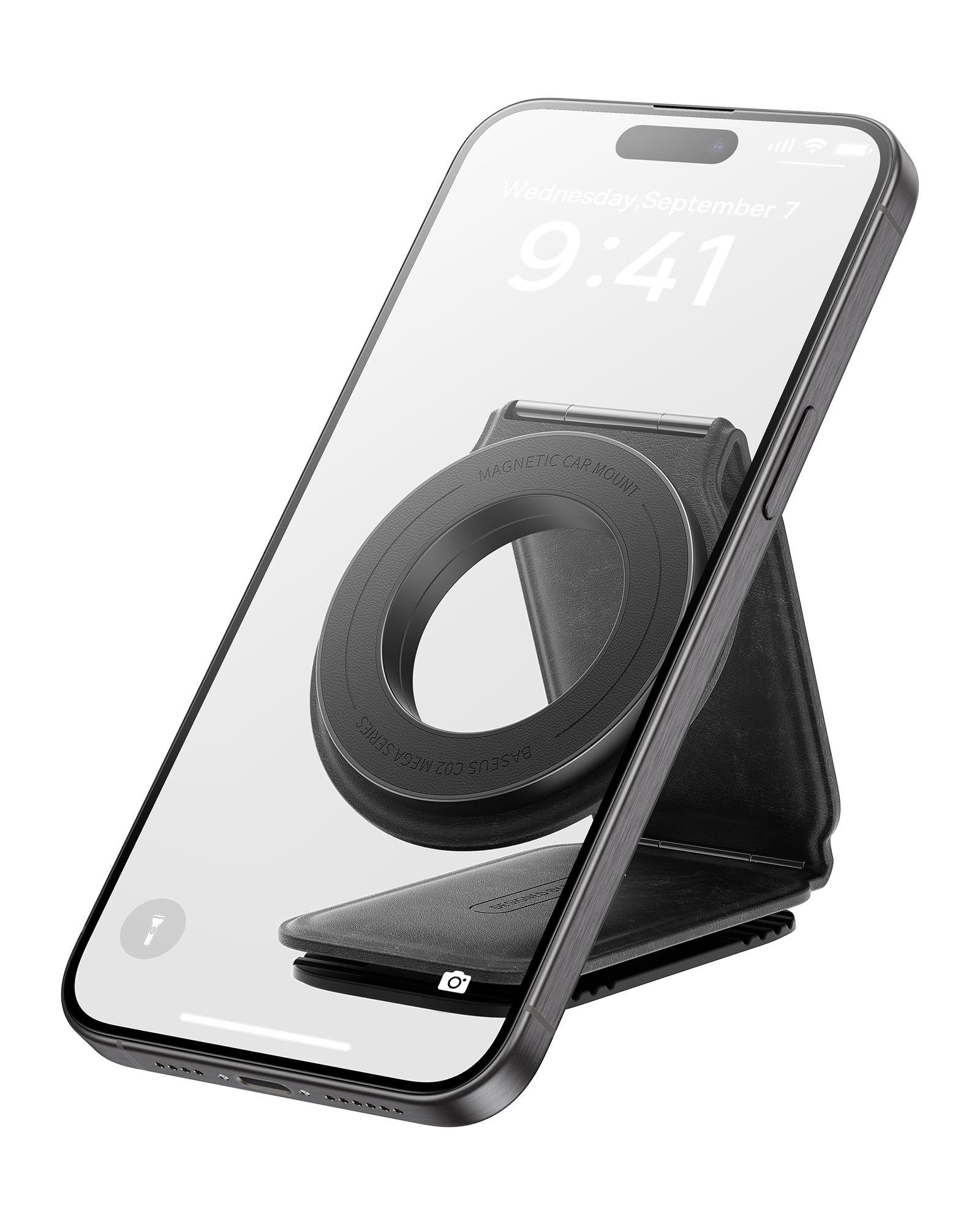 Baseus C02 Mega Supporto magnetico per telefono auto 【Supporto per telefono da auto girevole a 360°, supporto per telefono da auto unico per iPhone 15 Pro Max, ecc