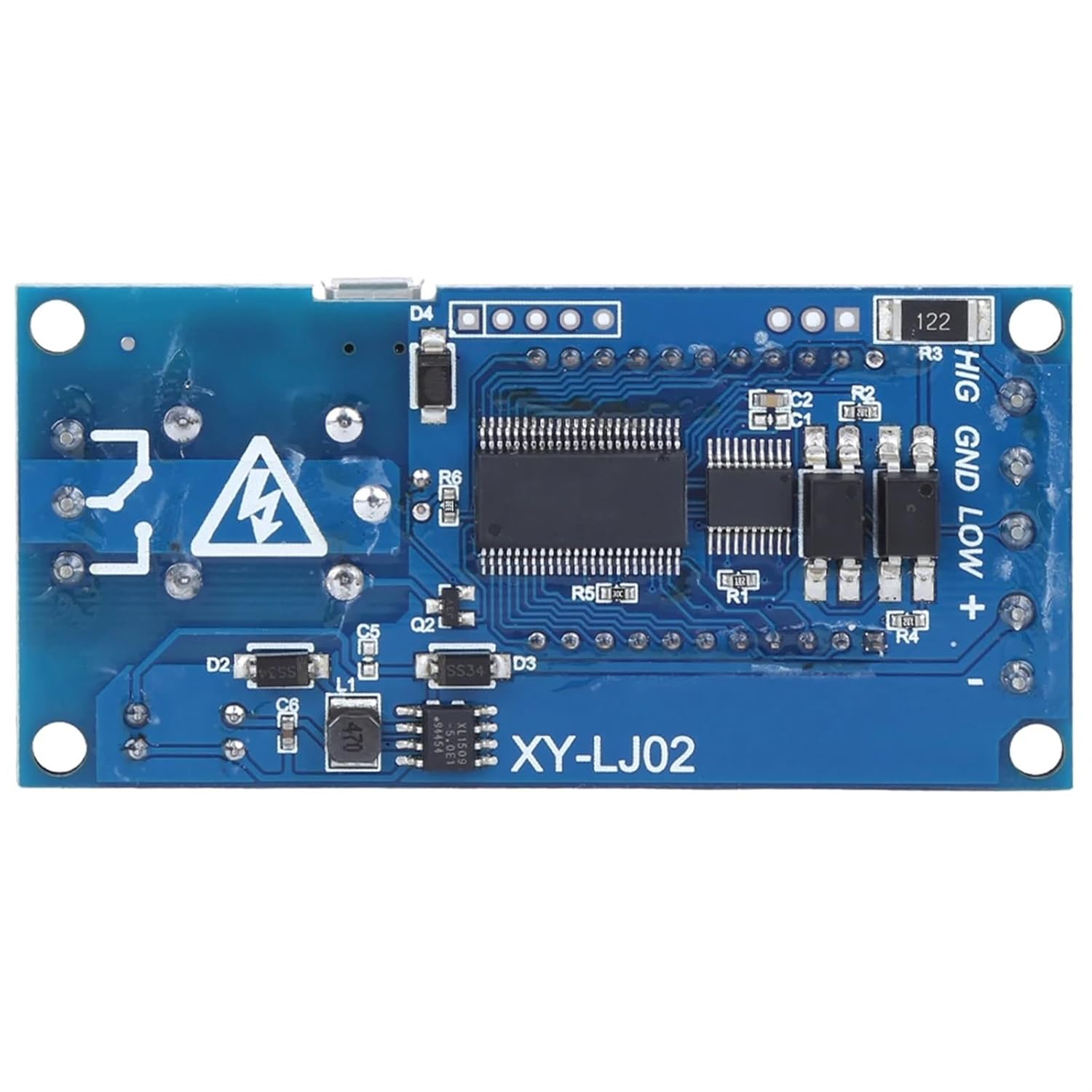 COKYIS Delayed Trigger Delay Timer Switch Circuit Electronic Relay Module Cycle Circuit Trigger Delayed Power Off XY-LJ02